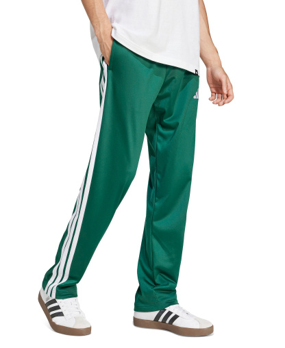 adidas Men's 3-Stripes Regular Open Hem Track Pants - Collegiate Green