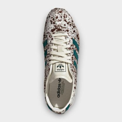 Women's adidas Originals Tokyo Casual Shoes - Part 2 - Off White/Rich Green/Dark Brown - Top view
