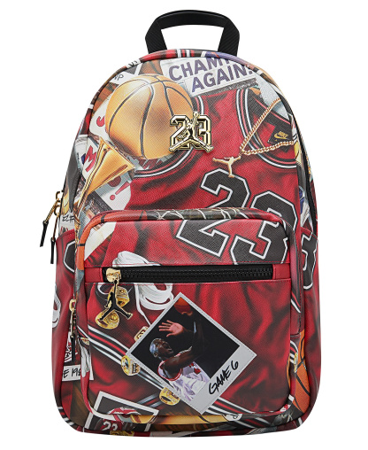 Jordan Boys' and Girls' Top Carry Handle Backpack - Black/Red