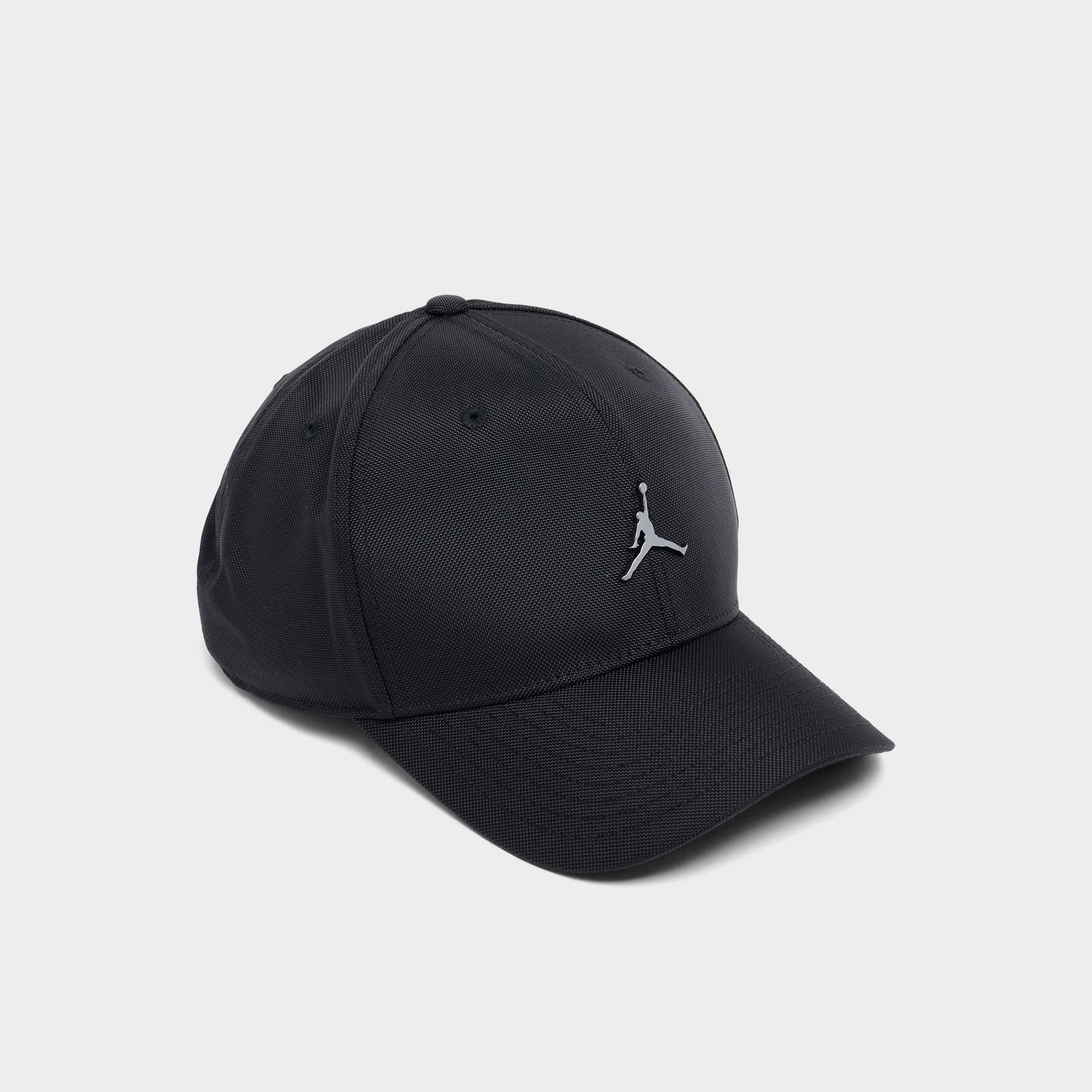 Jordan Rise Structured Metal Jumpman Strapback Hat - Black/Gunmetal - view 4