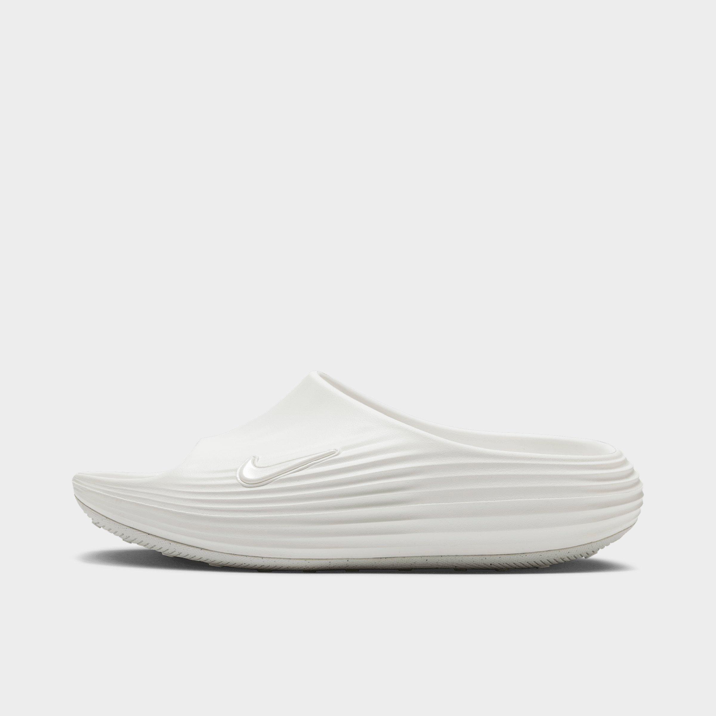 Women's Nithtke ReactX Rejuven8 Slide Sandals - Sail/Sail/Sail - Left shoe facing left. Outside of the shoe.