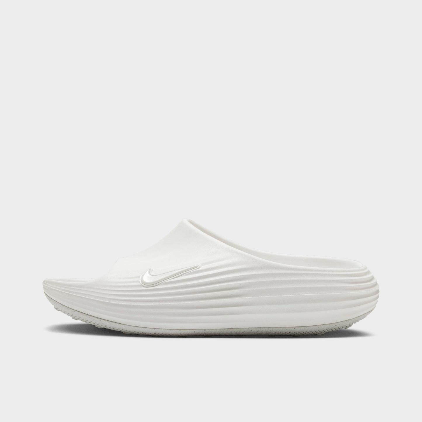 Women's Nithtke ReactX Rejuven8 Slide Sandals - Sail/Sail/Sail - Left shoe facing left. Outside of the shoe.