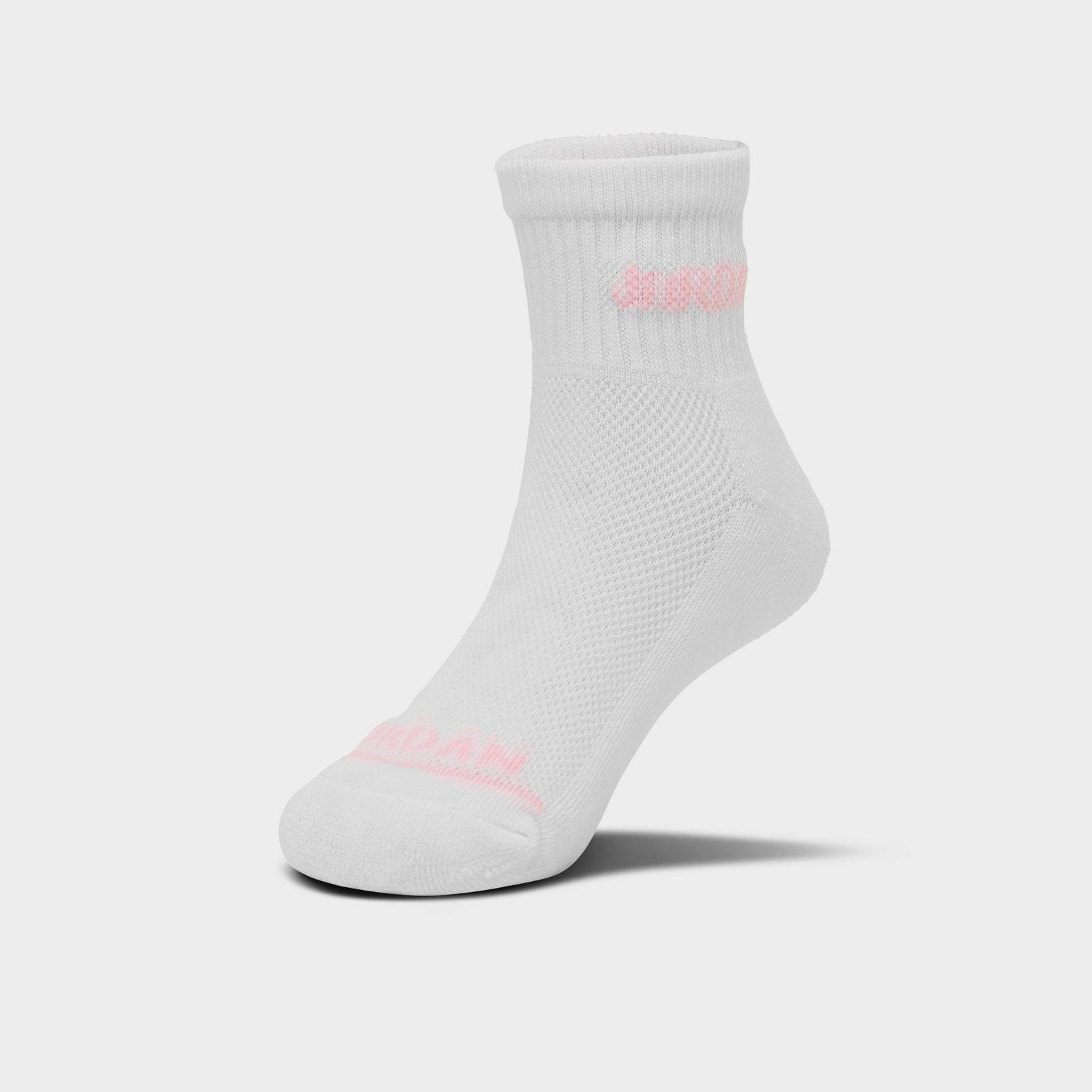 Girls' Big Kids' Jordan Cushioned Ankle Socks (6-Pack) - Pink Foam/White/Grey - view 3