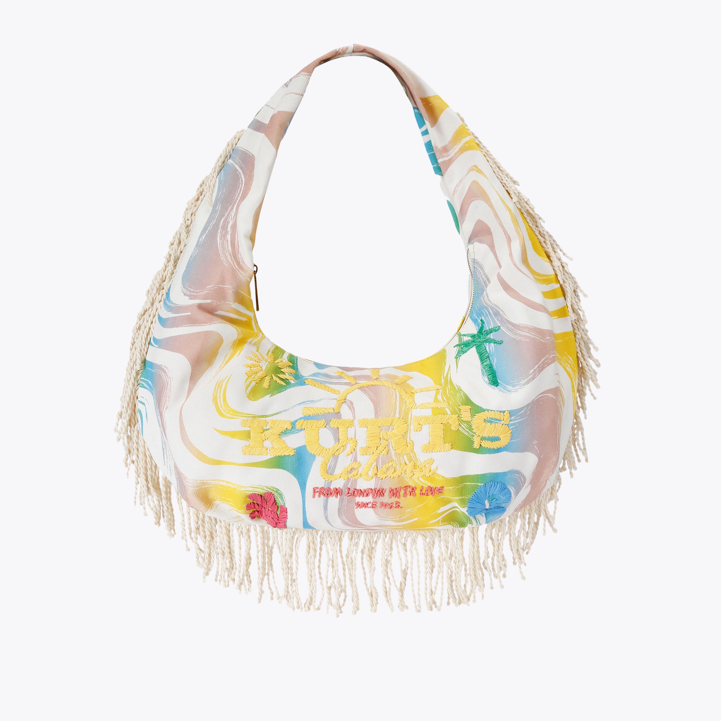 Kurt Geiger London Kurt's Cabana Large Hobo Fringe - Multi Colored