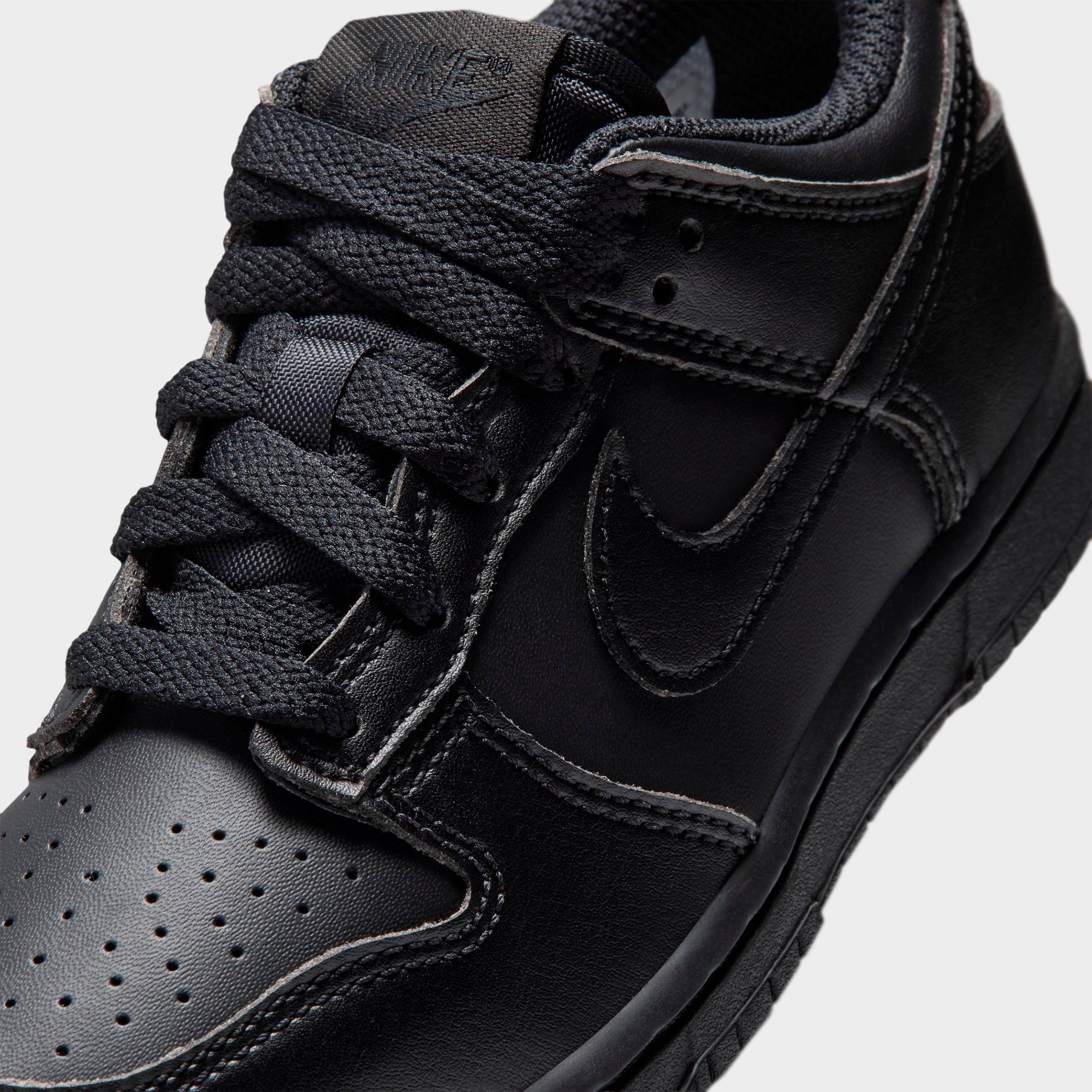 Little Kids' Nithtke Dunk Low Casual Shoes - Part 1 - Black - Detail shot