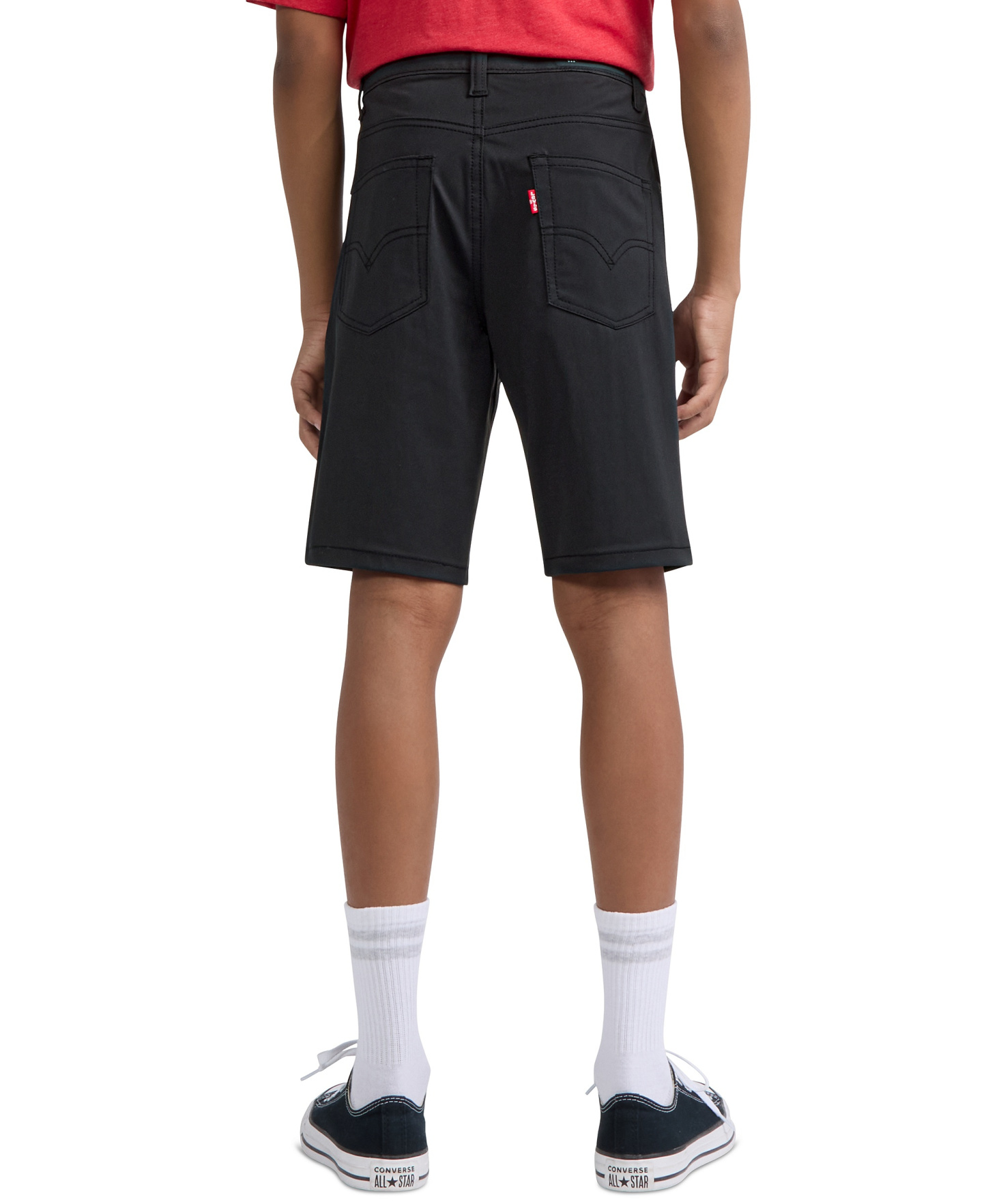 Levi's Boys' 8-20 Slim-Fit Performance Stretch Shorts - Jet Black