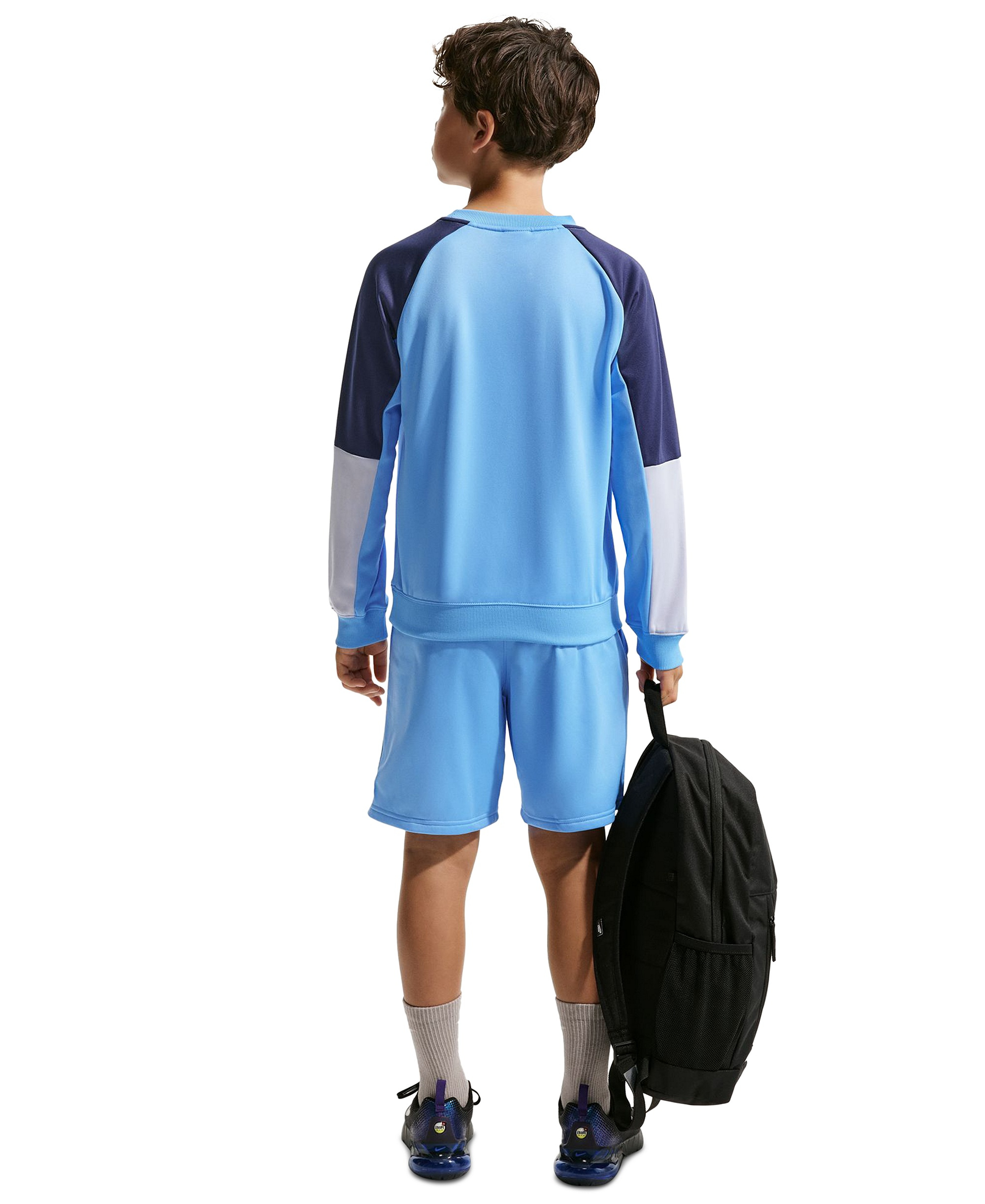 Nike Boys' 8-20 Sportswear Crewneck Sweatshirt & Shorts, 2-Piece Set - University Blue