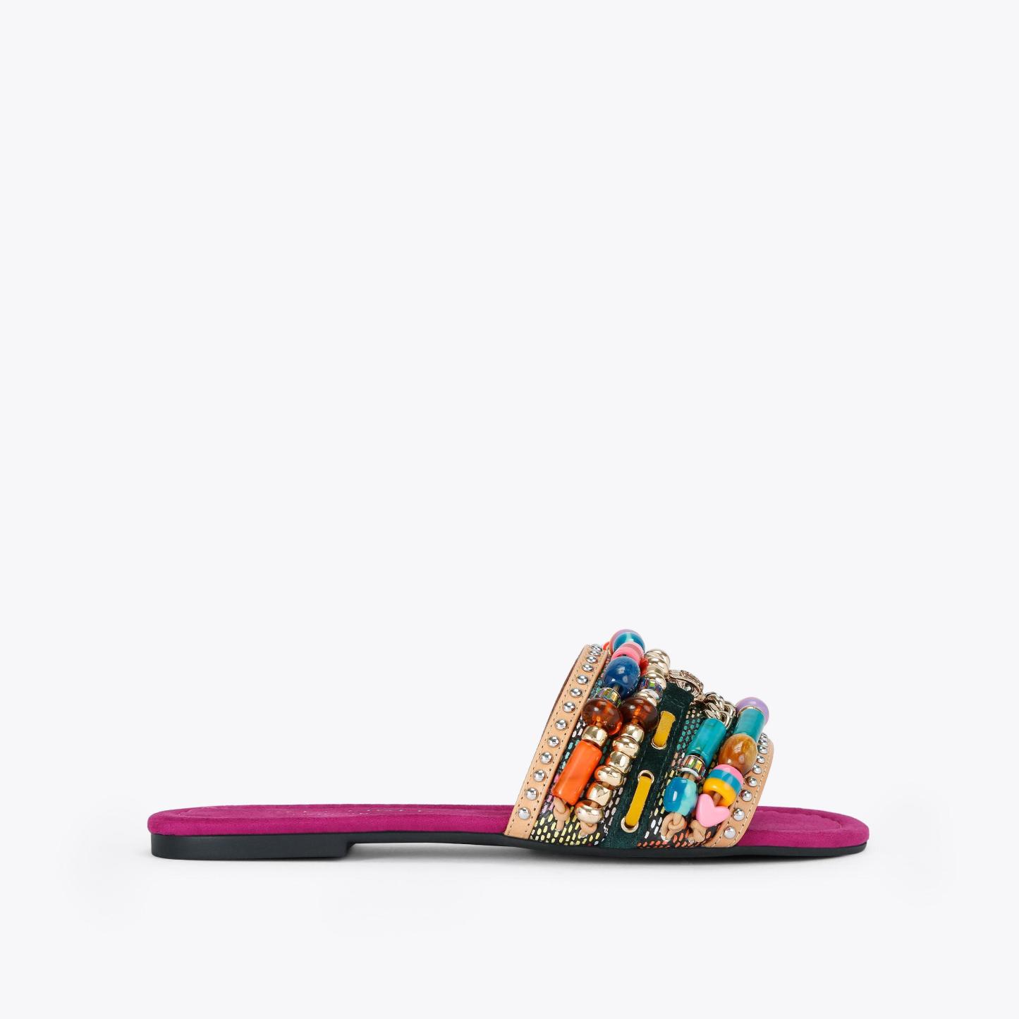 Kurt Geiger London Southbank Beaded Flat - Pink