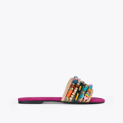 Kurt Geiger London Southbank Beaded Flat - Pink
