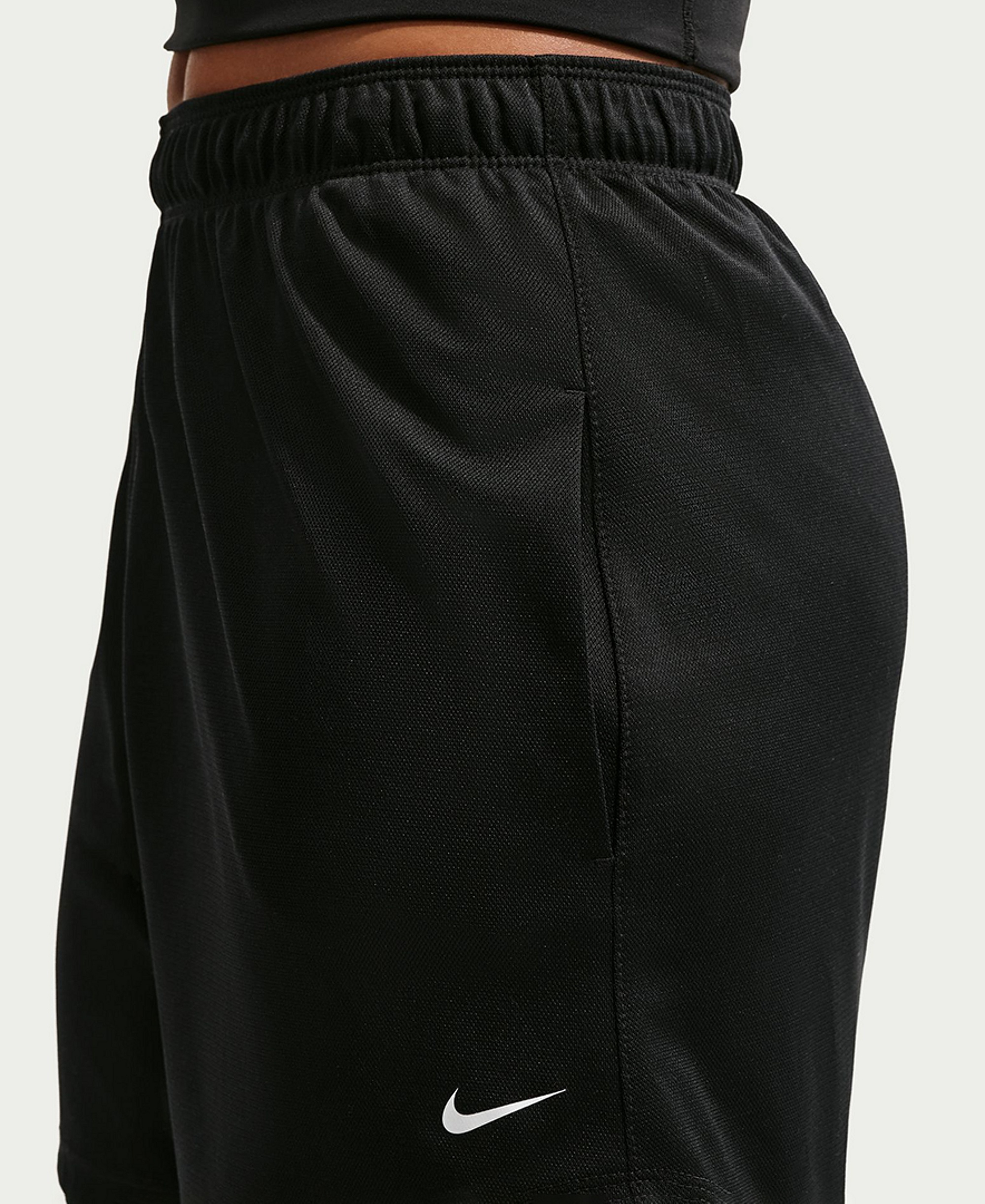 Nike Women's Attack Dri-FIT Mid-Rise Shorts - Black/black/white
