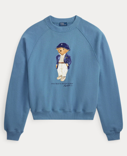 Polo Ralph Lauren Women's Polo Bear Crewneck Sweatshirt - Camp Blue