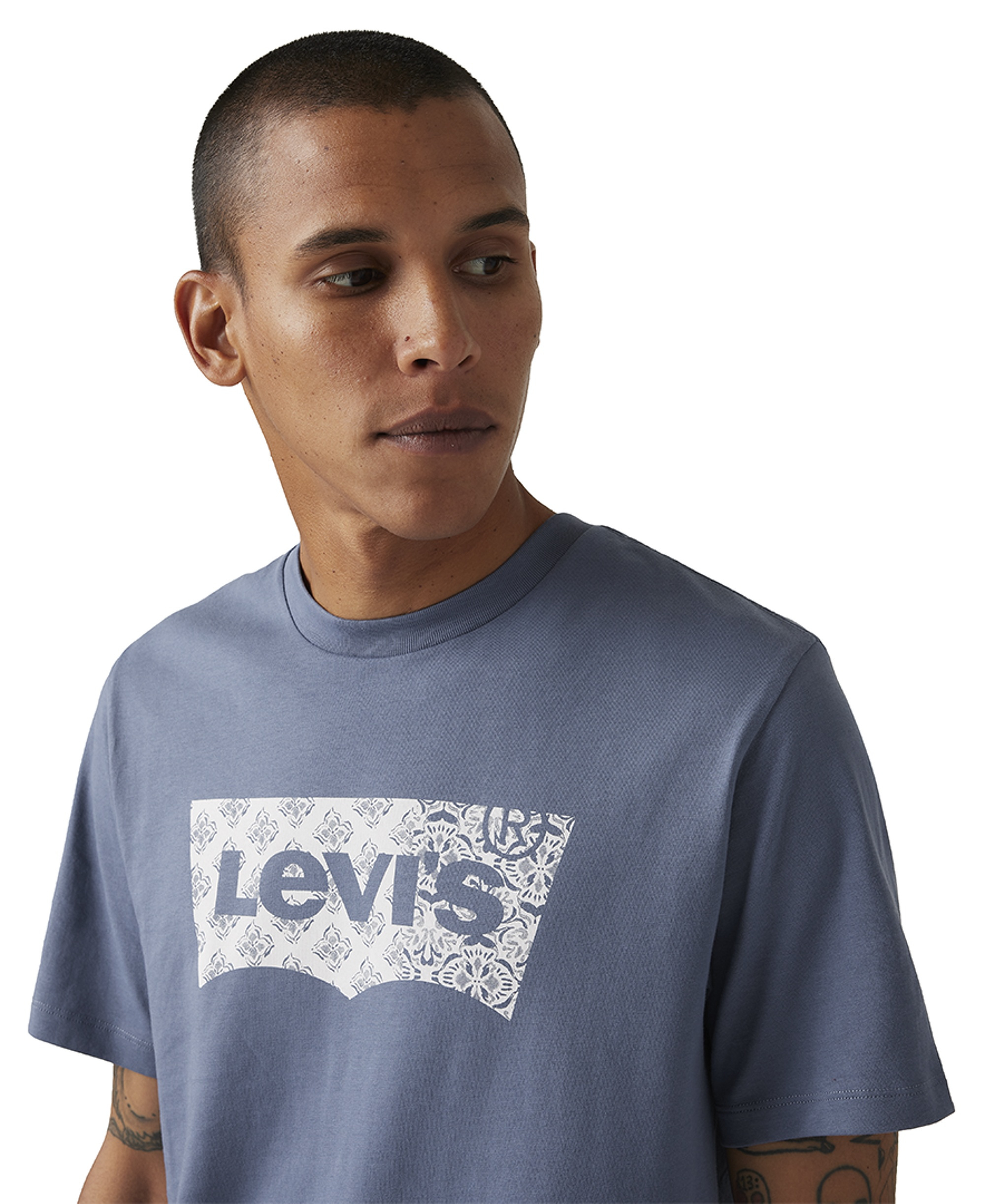 Levi's Men's Graphic Logo Batwing Short-Sleeve T-shirt - Indigo