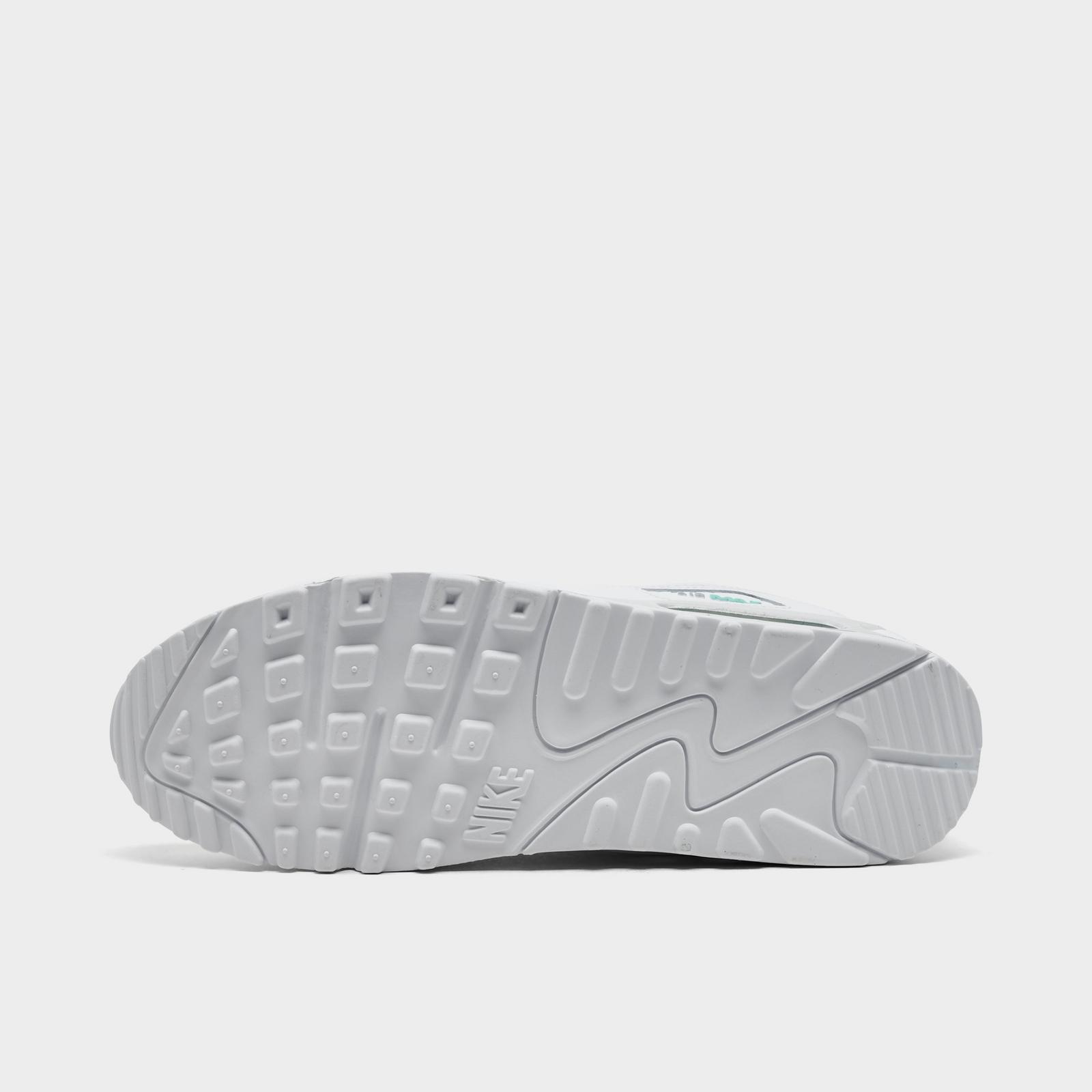 Men's Nike Air Max 90 Casual Shoes - White/Photon Dust/Hyper Turquoise