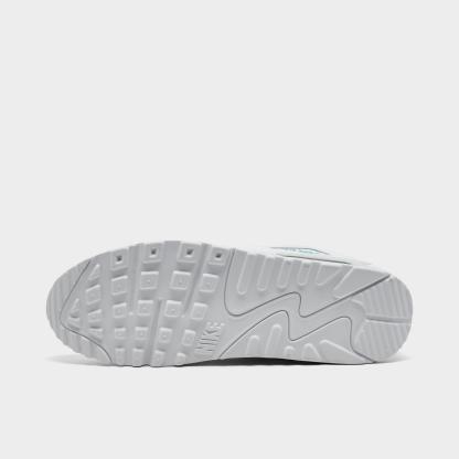 Men's Nike Air Max 90 Casual Shoes - White/Photon Dust/Hyper Turquoise