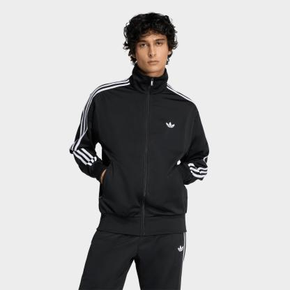 Men's adidas Originals adicolor Sport Firebird Full-Zip Track Jacket - Black
