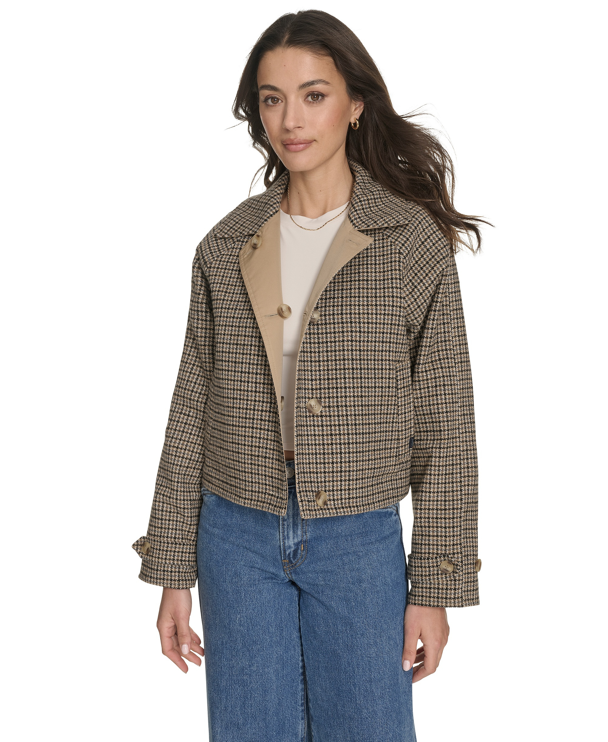 Levi's Women's Reversible Trench Jacket - Khaki