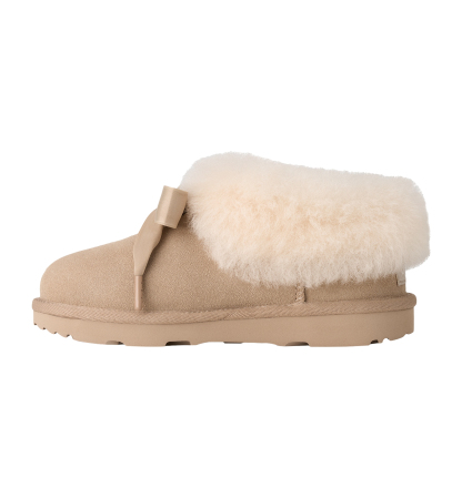 UGG® Kids' Bailey Bow Round Toe Slippers - Sand