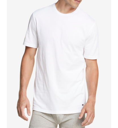 Tommy Hilfiger Men's 3-Pack Classic Cotton Undershirts - White