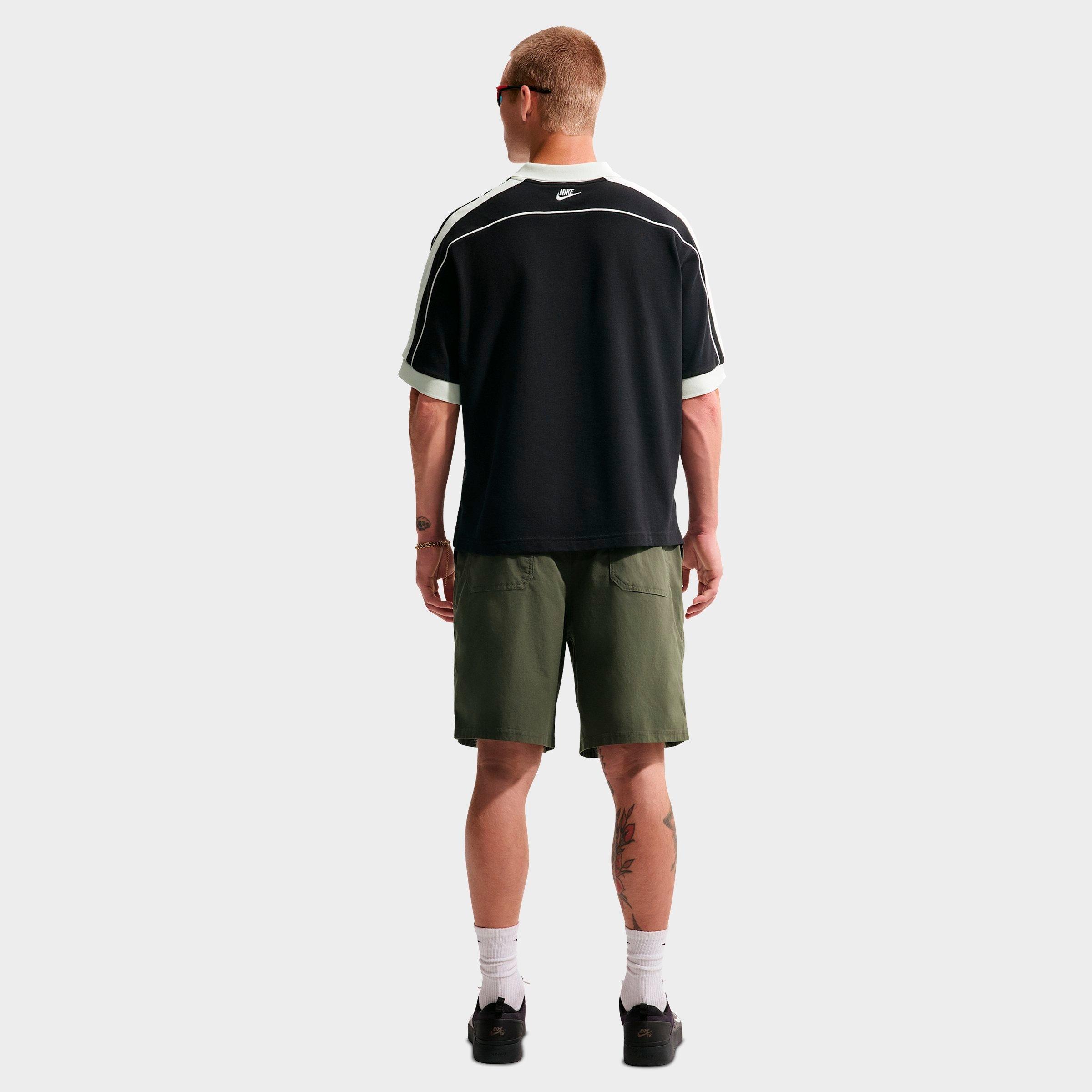 Men's Nithtke Sportswear Club Oversized Polo Shirt - Black/Sail/Sail/Sail