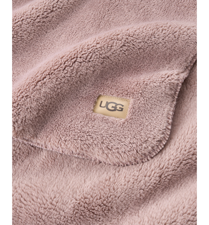 UGG® Saige Plush Throw, 50" x 70" - Rosewood