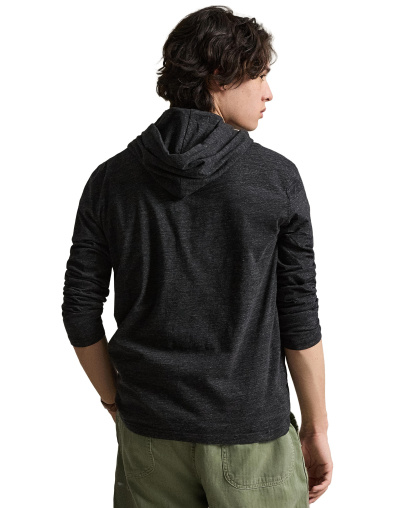 Polo Ralph Lauren Men's Hooded Jersey - Black Heather