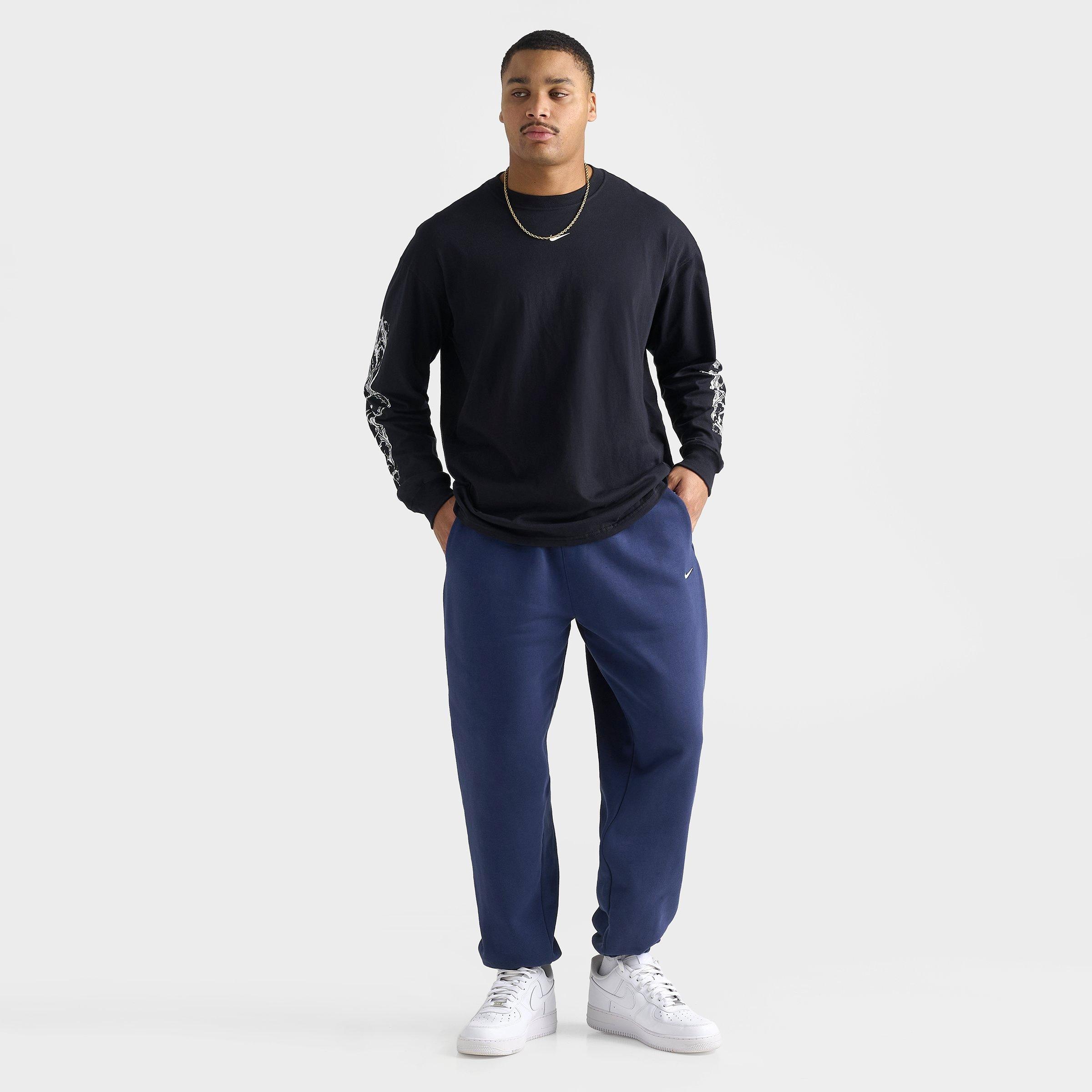 Men's Nithtke Solo Swoosh Cuffed Sweatpants - Midnight Navy/Sail