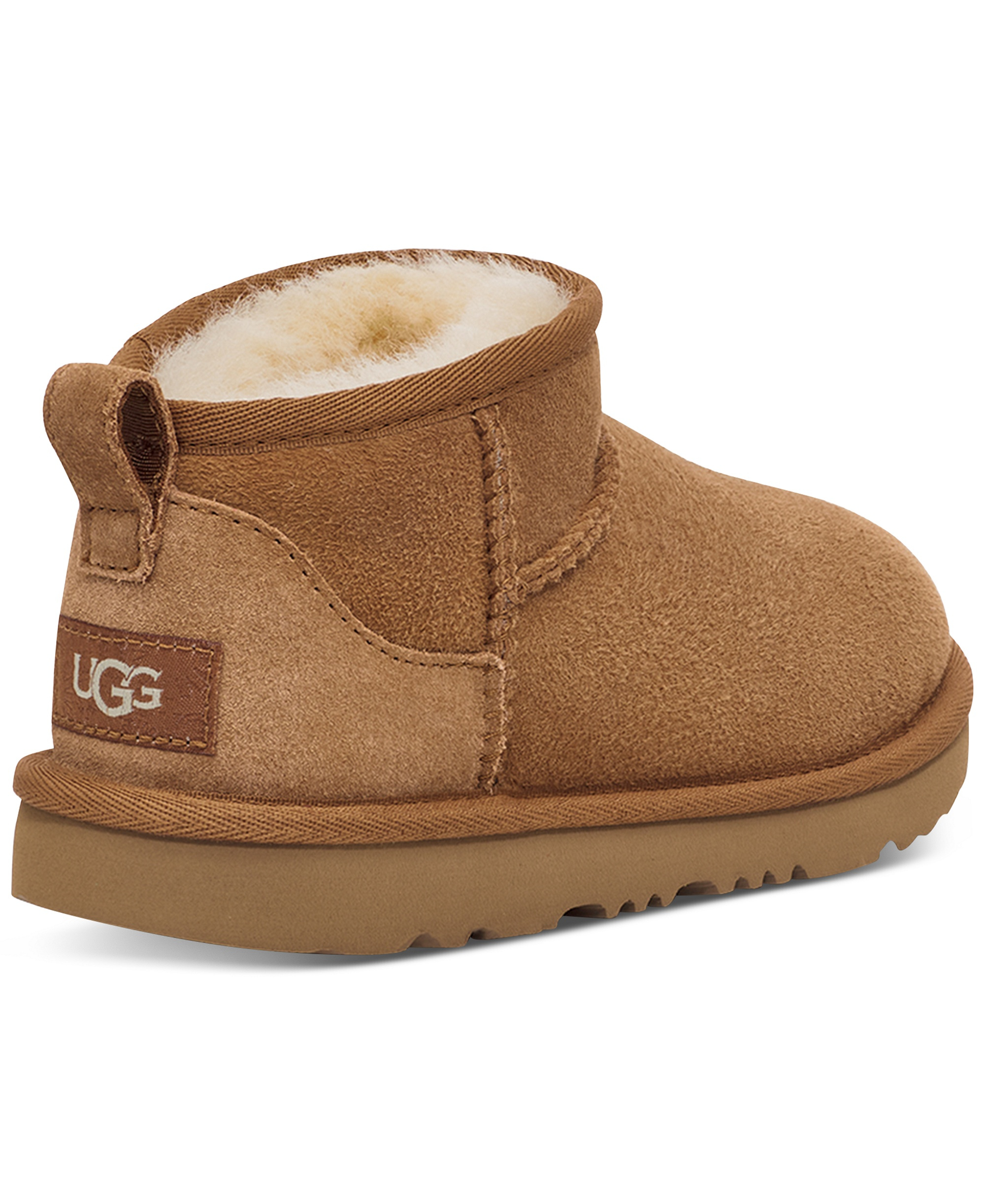 UGG® Kids Classic Ultra Mini Twinface Sheepskin Booties - Chestnut