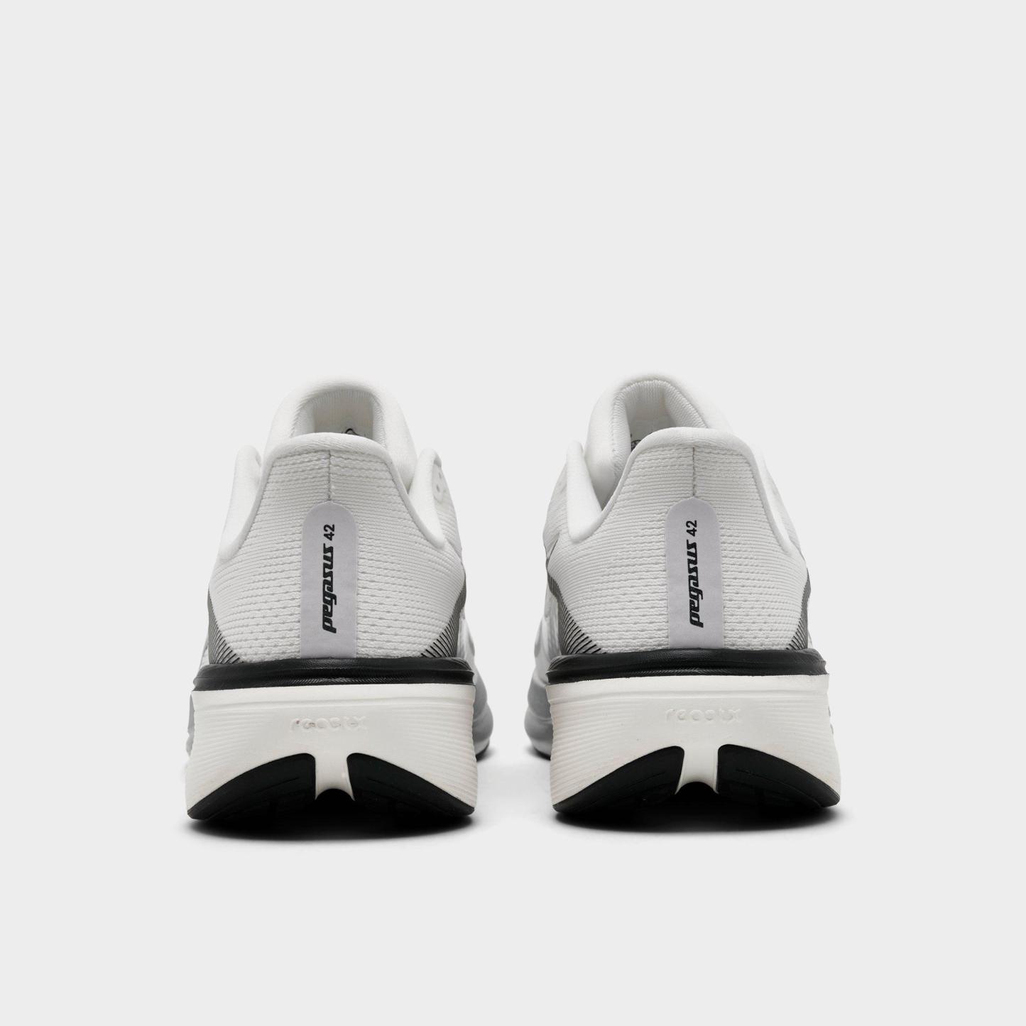 Women's Nithtke Pegasus 42 Running Shoes - Part 2 - Summit White/Metallic Silver - Back view