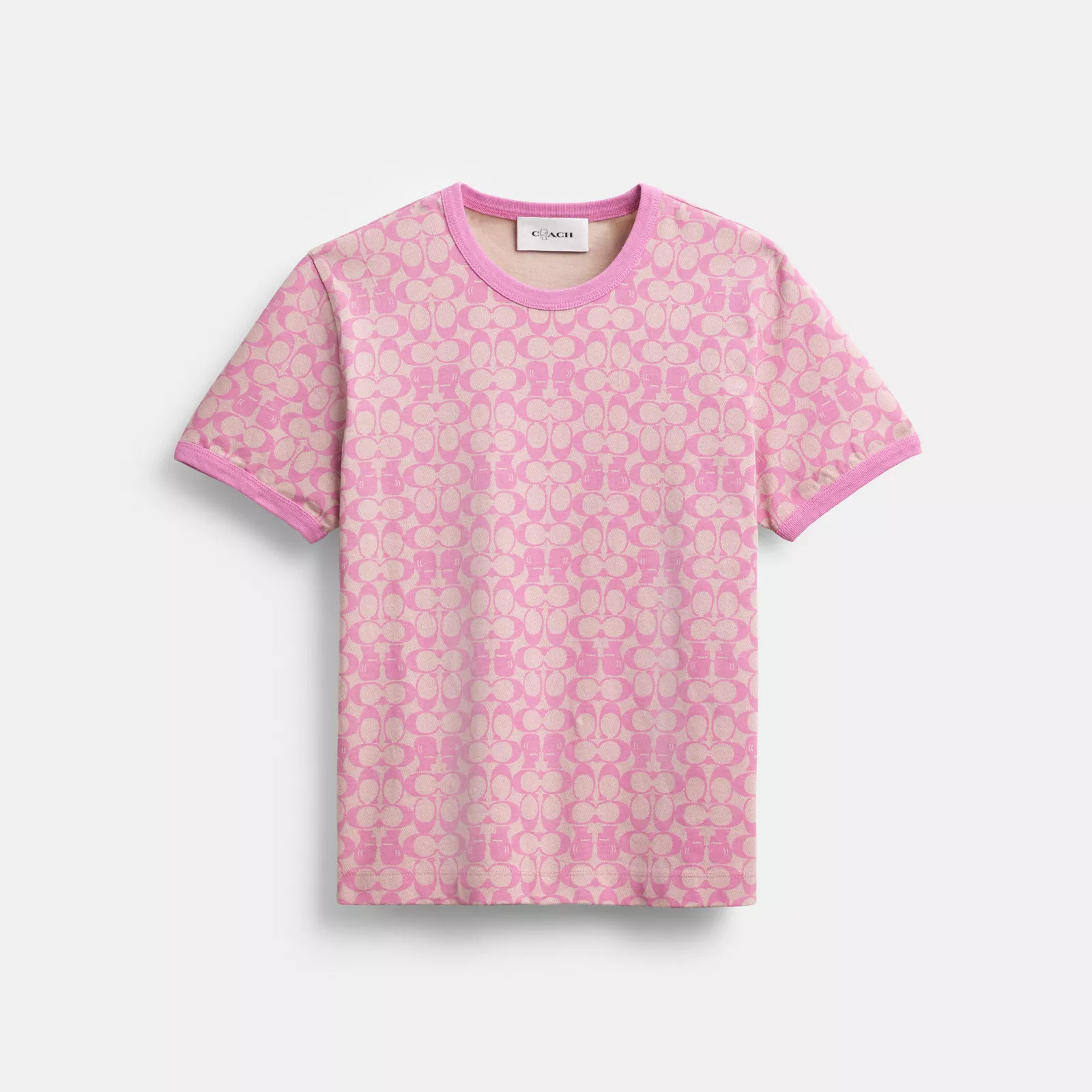 Coach | Brain Dead Signature Ringer T-Shirt - Fuschia