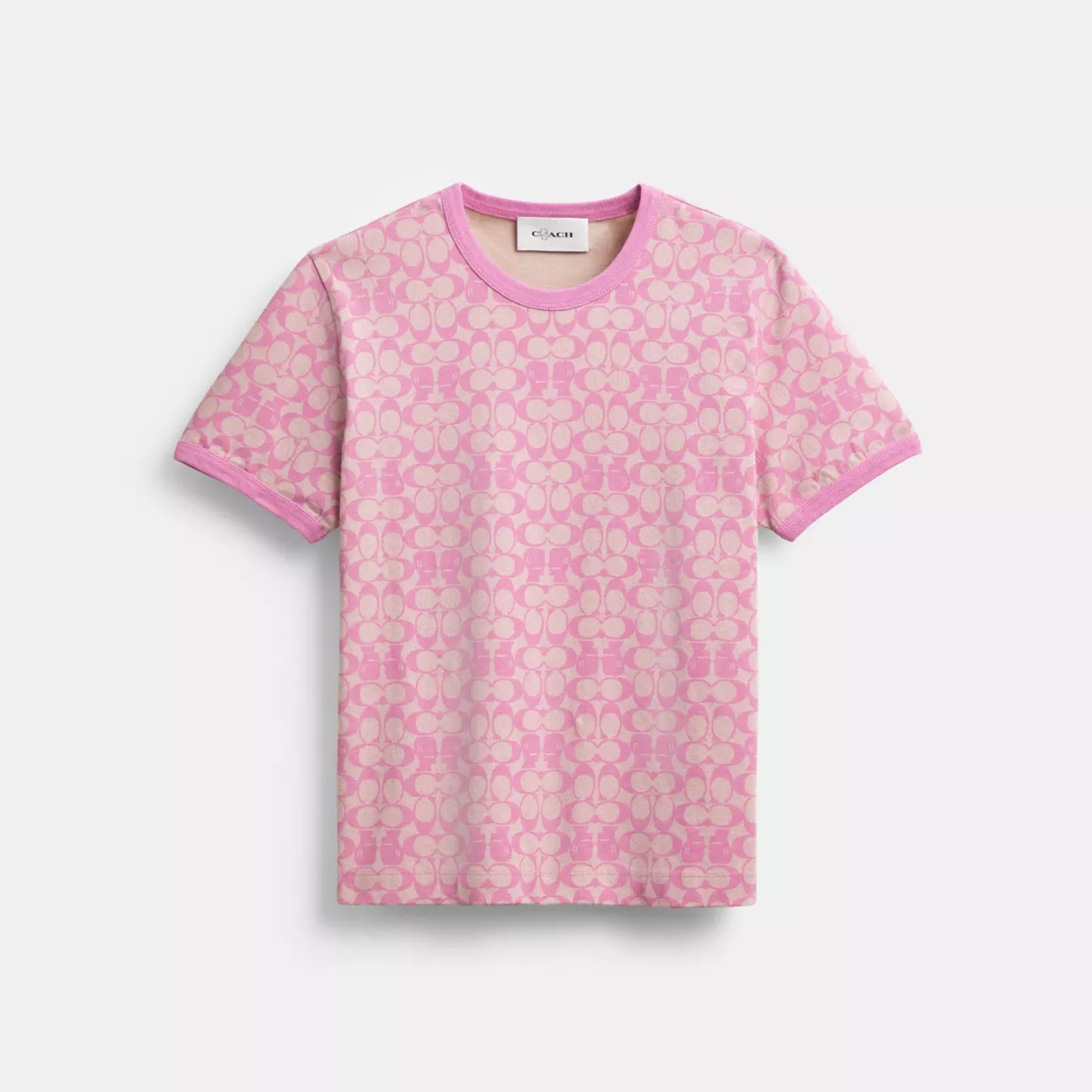Coach | Brain Dead Signature Ringer T-Shirt - Fuschia
