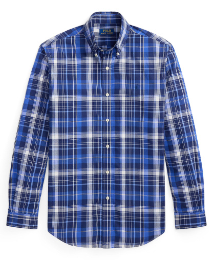 Polo Ralph Lauren Men's Classic-Fit Plaid Performance Shirt - Blue Multi