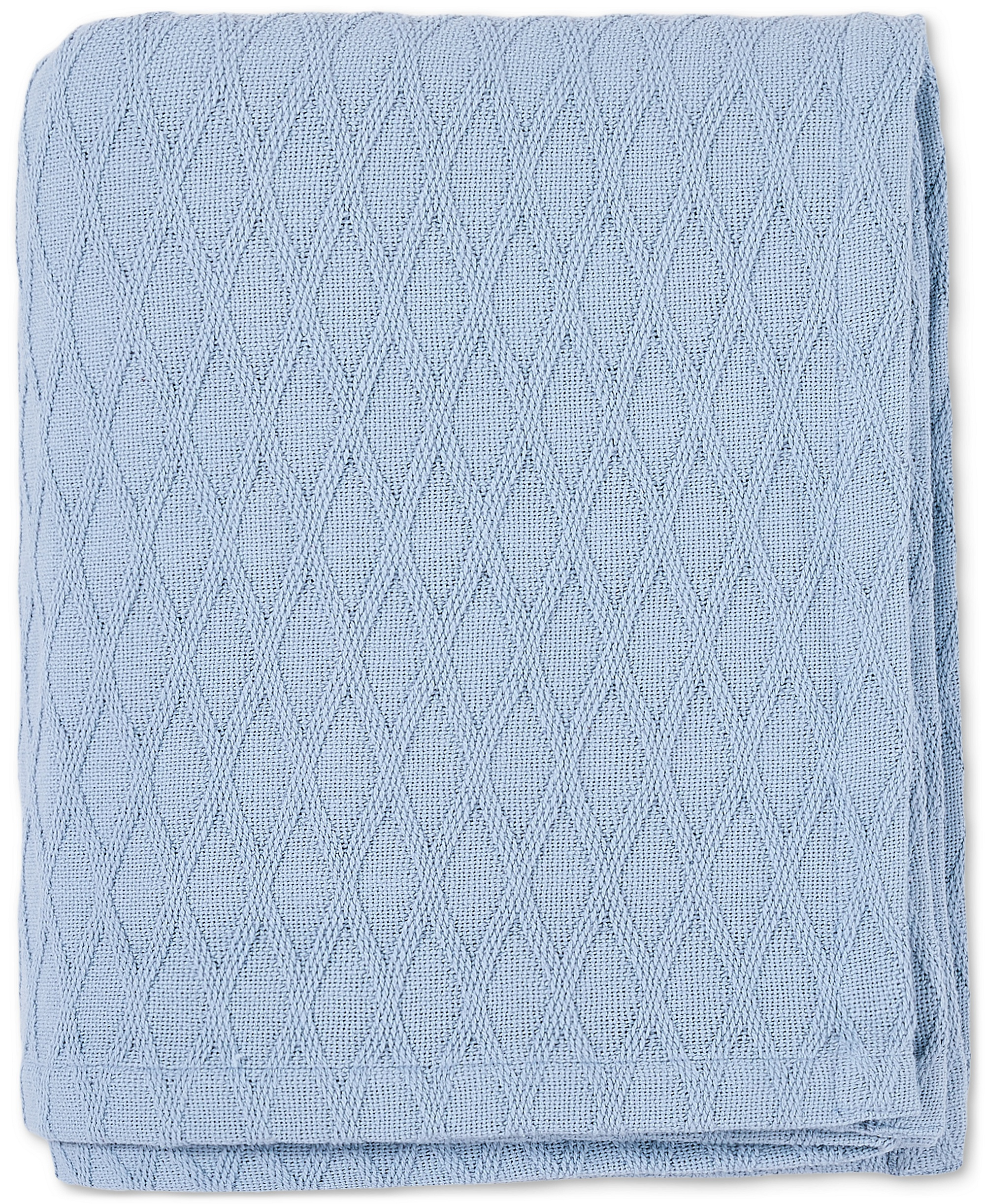 Lauren Ralph Lauren Classic Cotton Blanket, Twin - Cashmere Blue