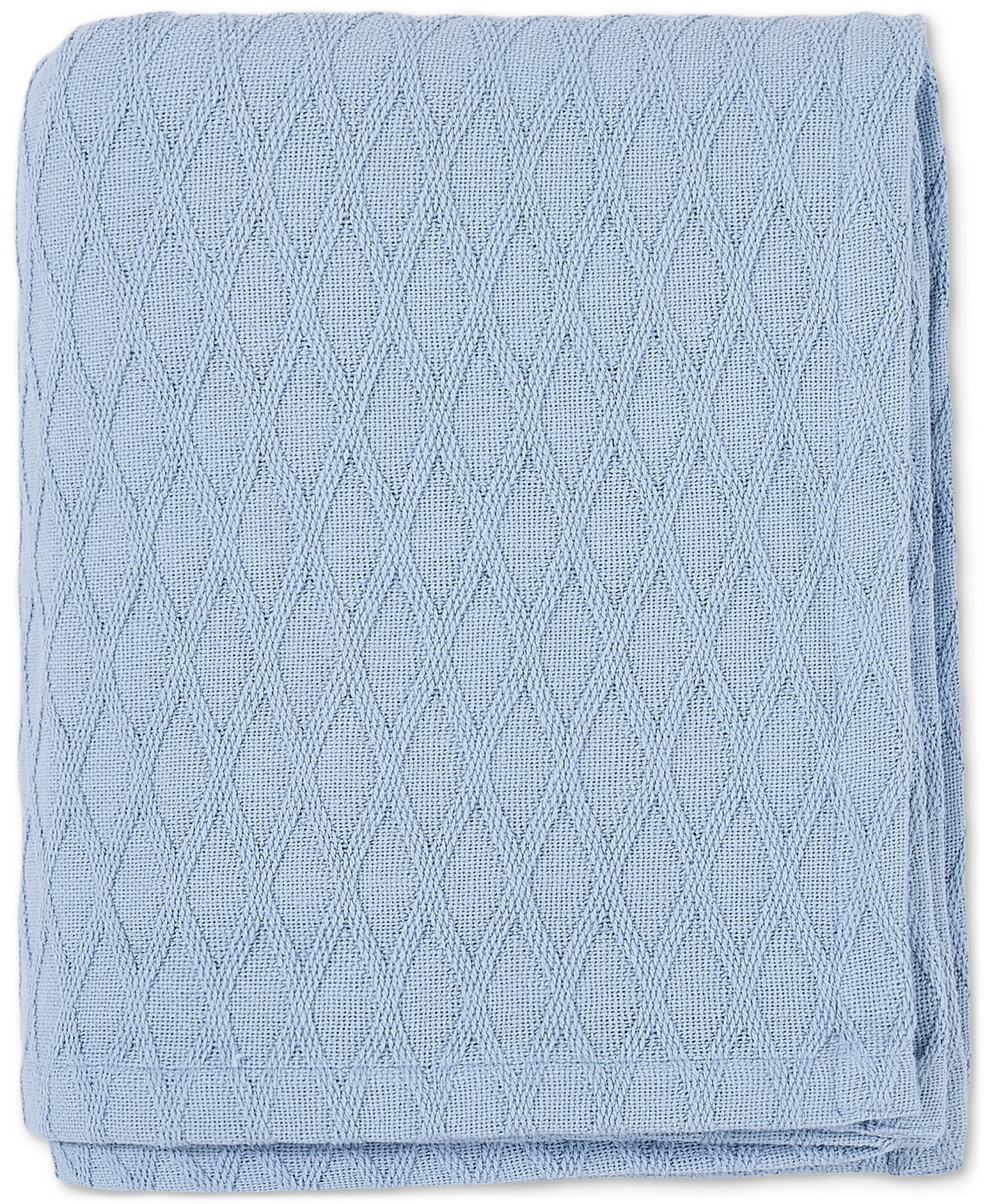 Lauren Ralph Lauren Classic Cotton Blanket, Twin - Cashmere Blue