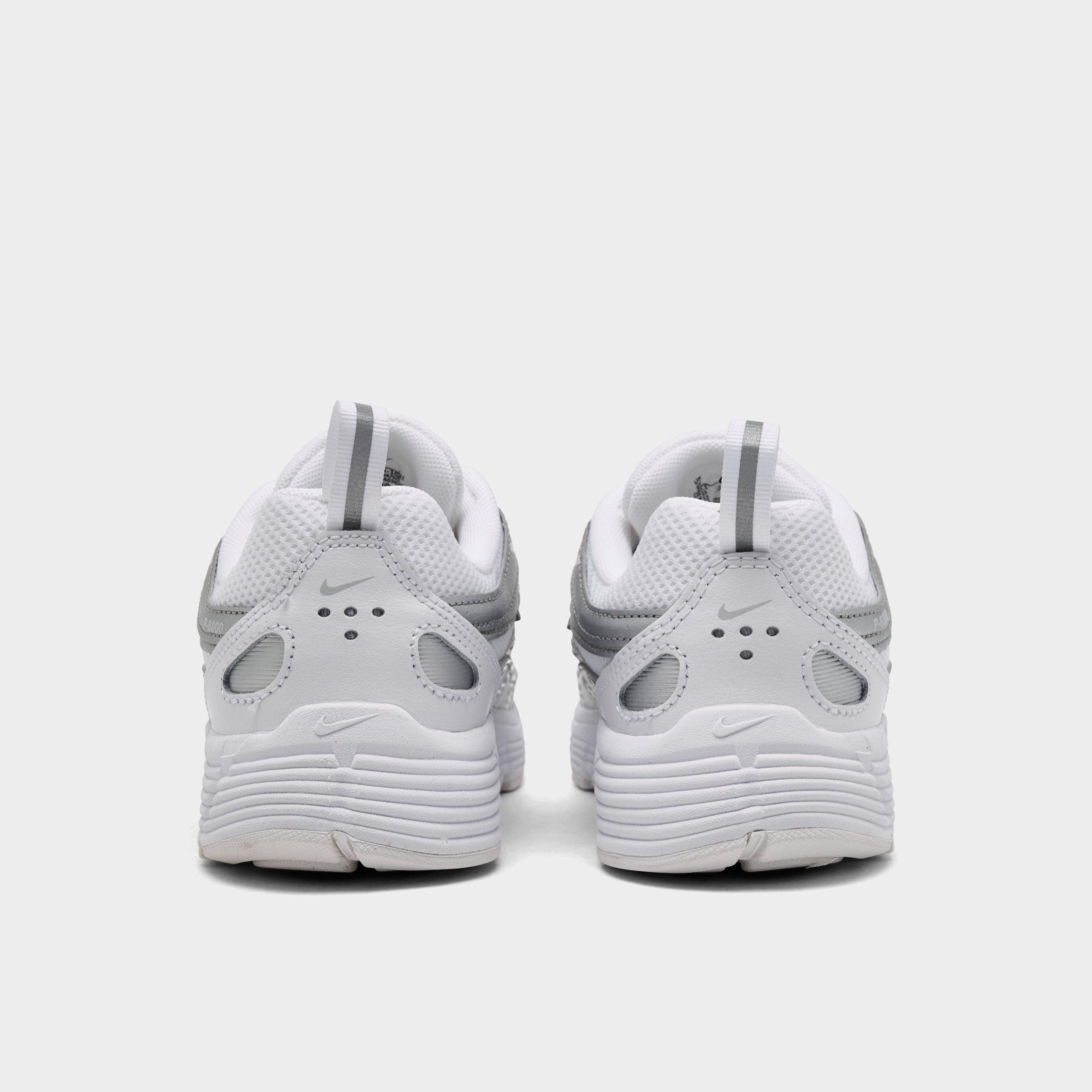 Little Kids' Nithtke P-6000 Casual Shoes - White/Photon Dust/Metallic Silver - Back view