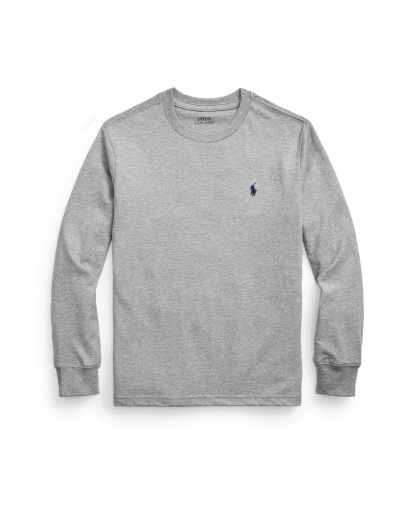 Polo Ralph Lauren Boys' 8-20 Cotton Jersey Long-Sleeve T-shirt - Andover Heather