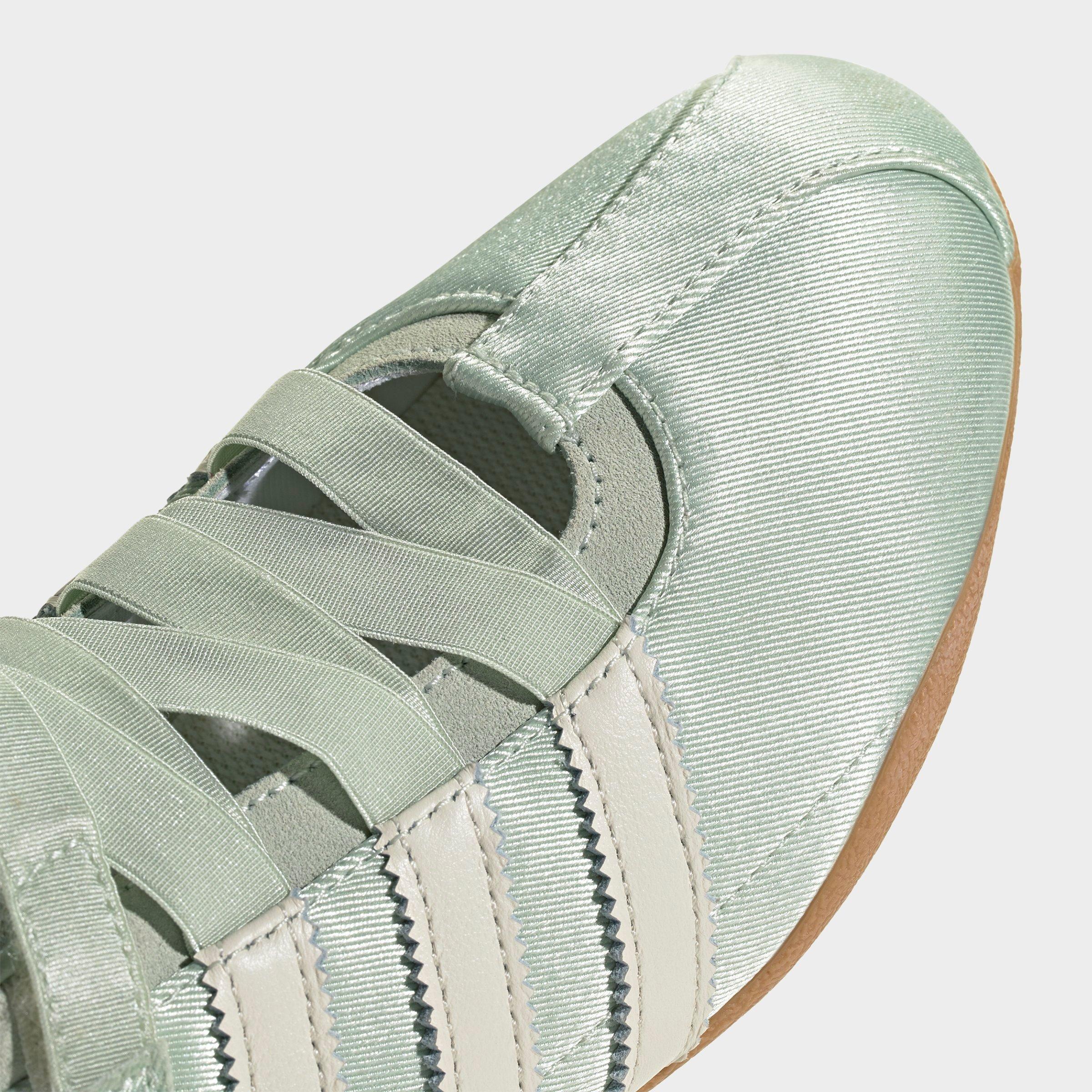 Women's adidas Originals Tokyo MJ Casual Shoes - Part 1 - Linen Green/Off White/Silver Metallic - Detail shot