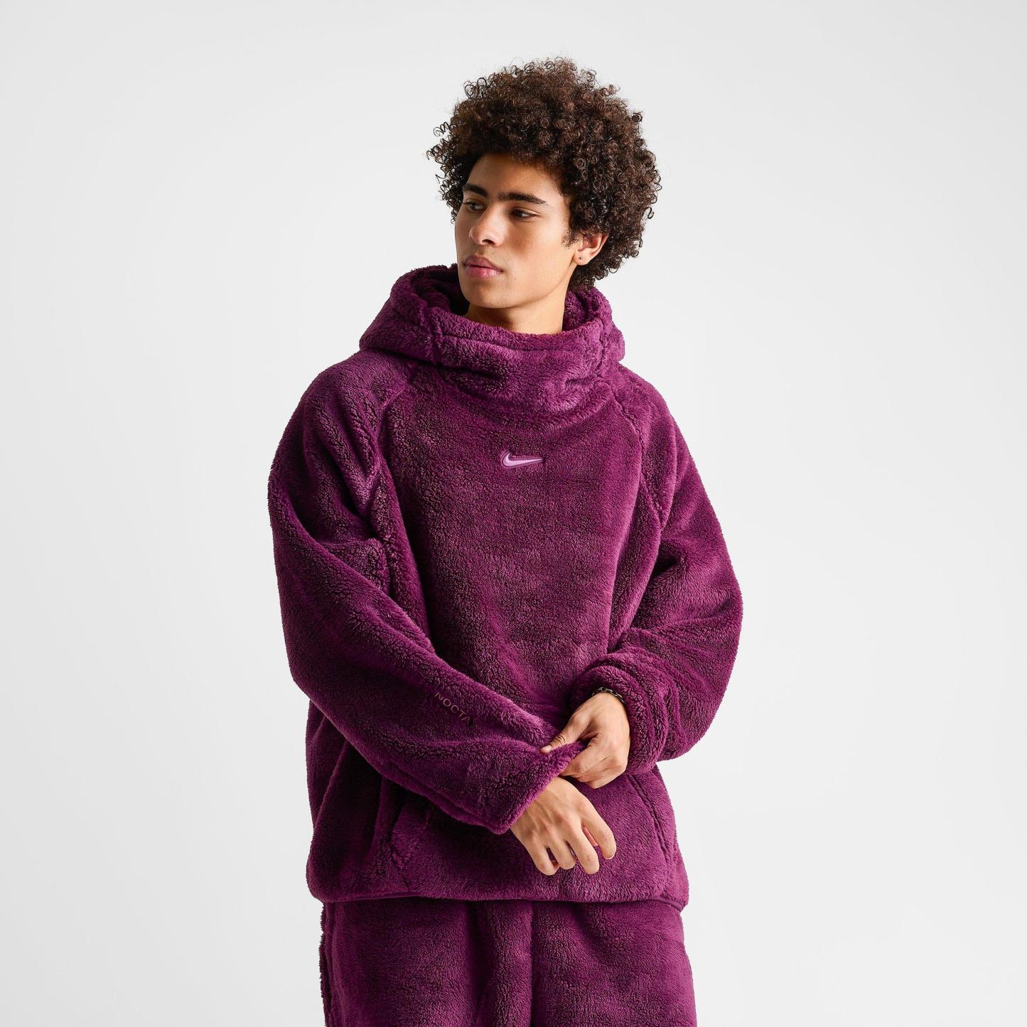 Nithtke NOCTA Chalet Full-Zip Polar Top - Bordeaux/Light Bordeaux