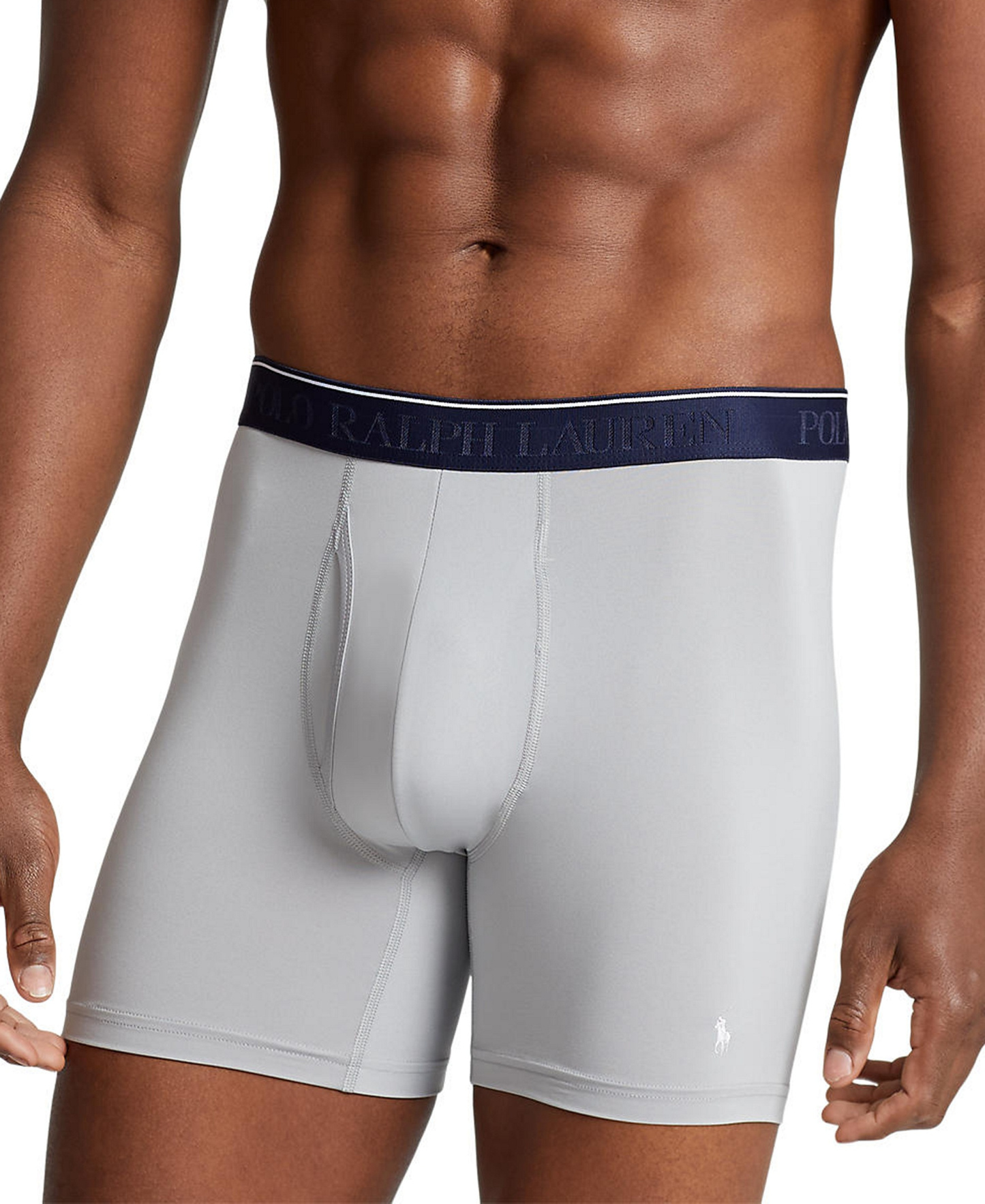 Polo Ralph Lauren Men's 5-Pack Stretch Classic Fit Boxer Briefs - Assorted Blue/Black/Grey