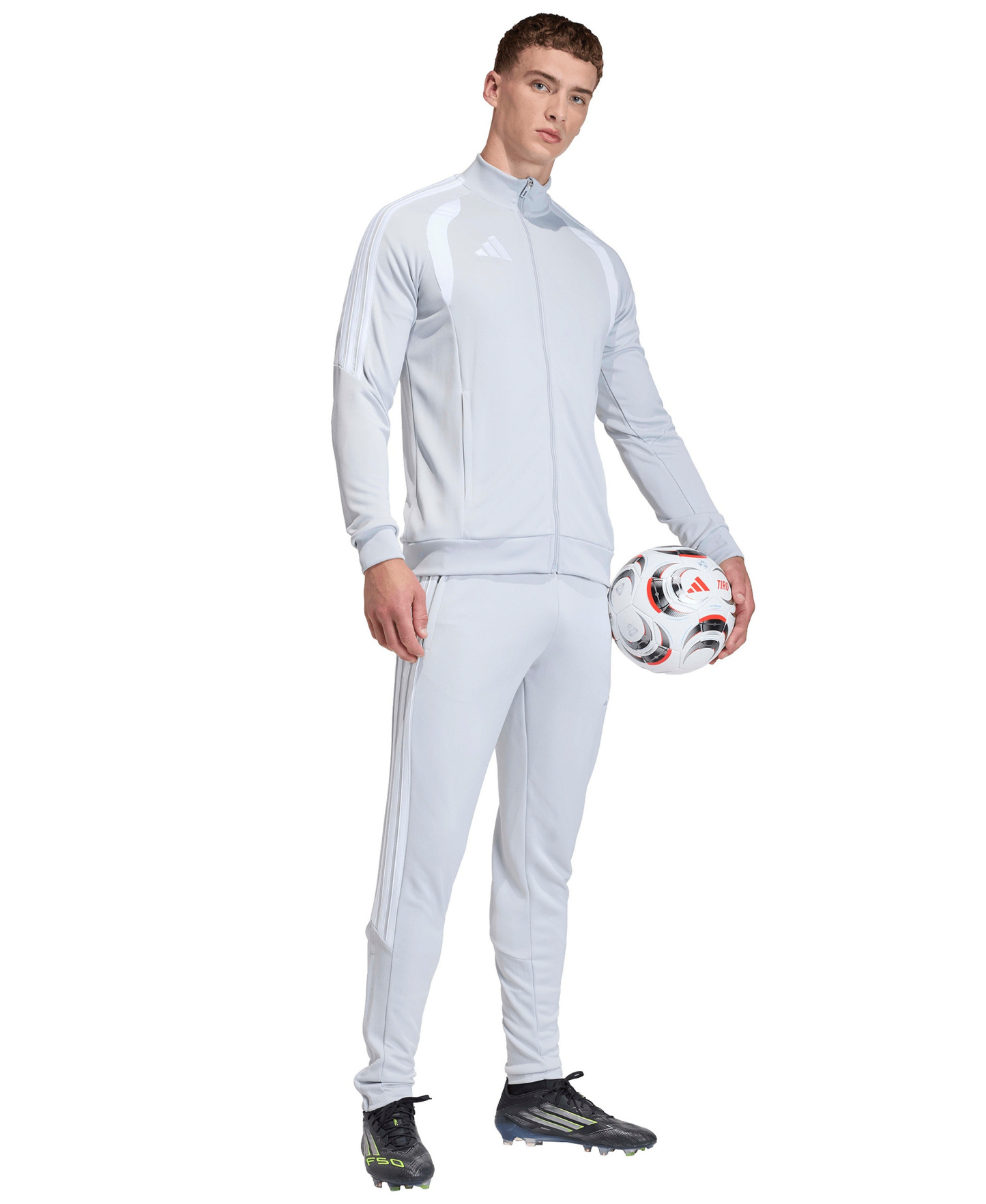 adidas Men's Tiro 26 League Zip-Front Training Jacket - Lite Gray