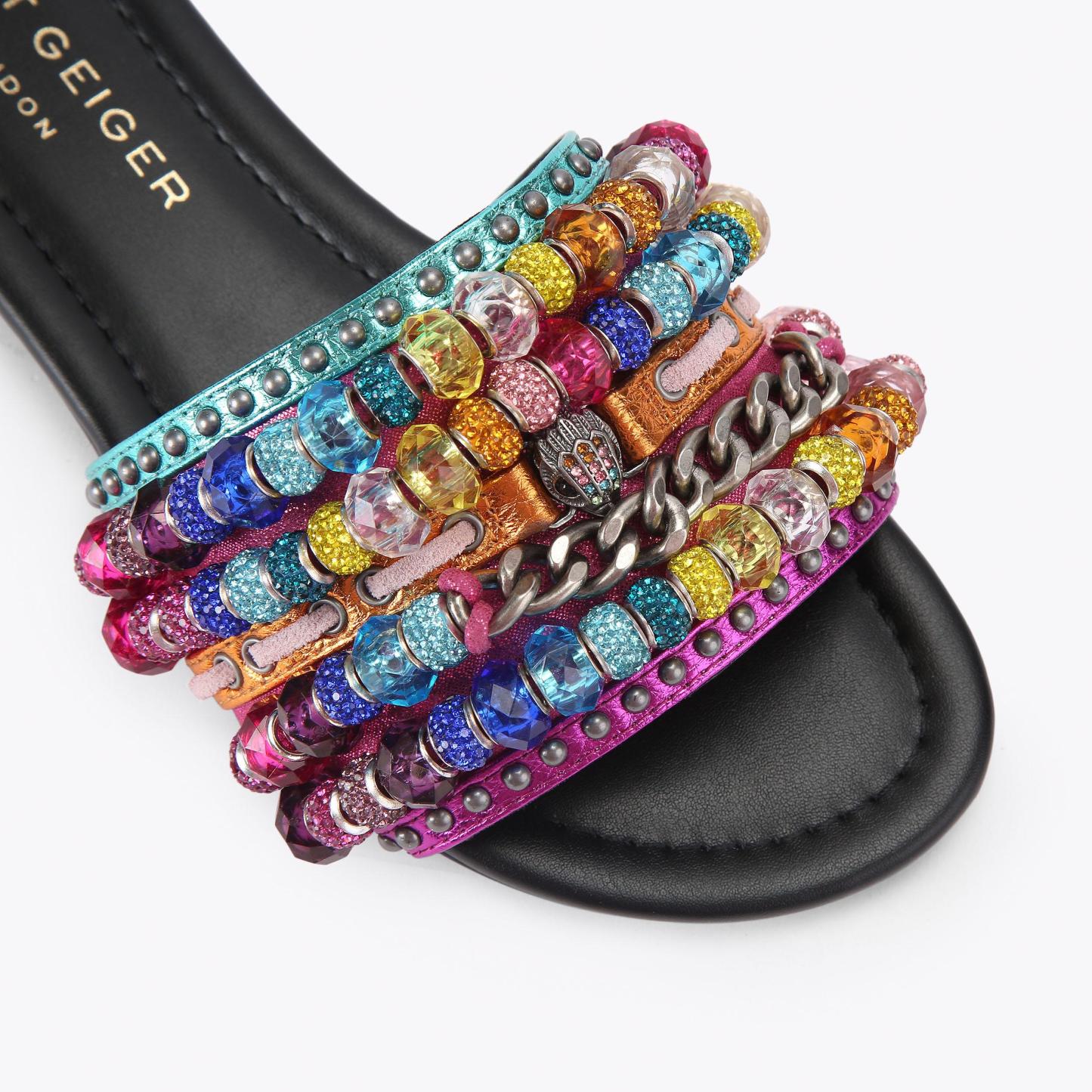 Kurt Geiger London Southbank Beaded Flat - Multi Colored - view 5