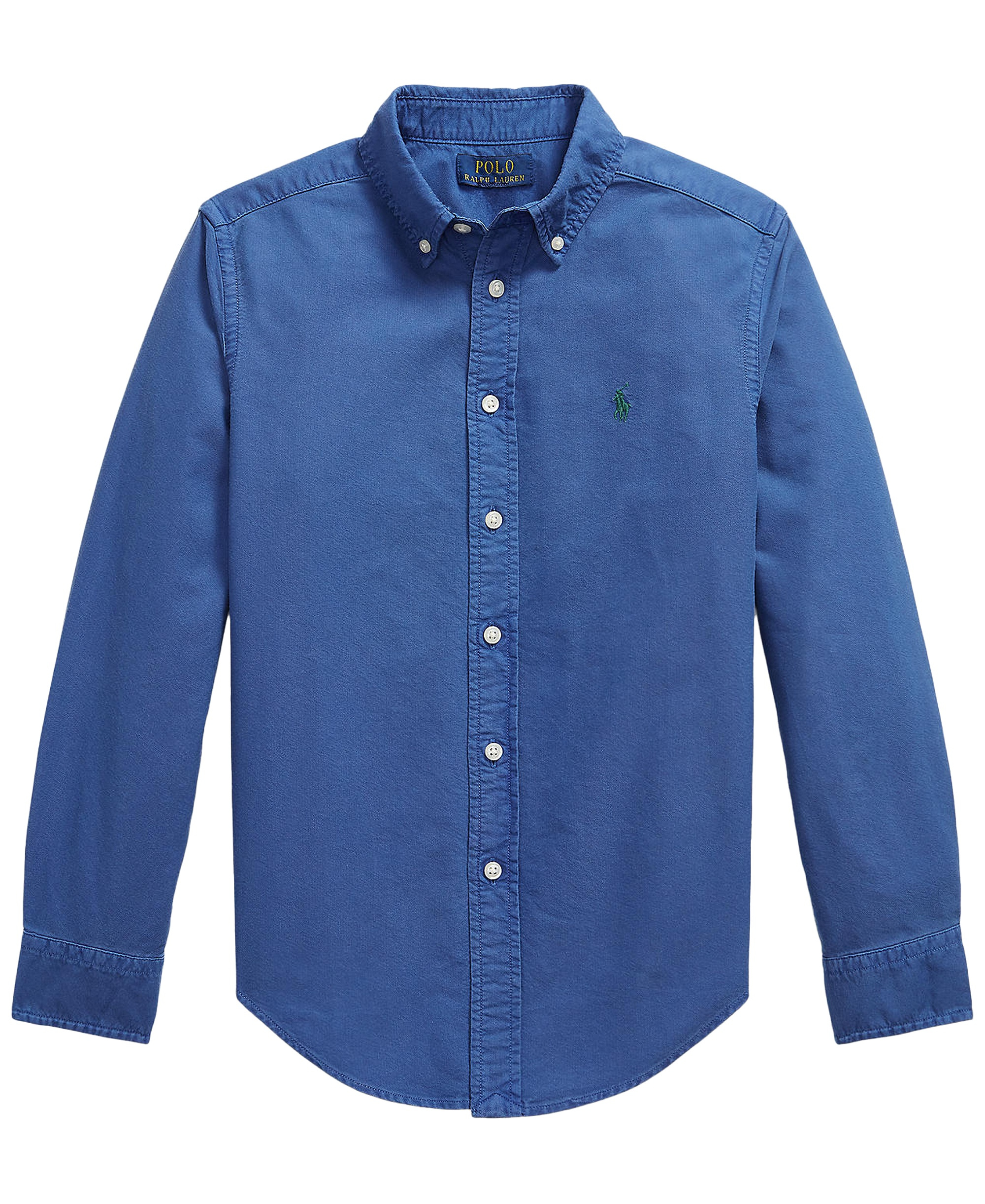 Polo Ralph Lauren Big Boys Garment-Dyed Cotton Oxford Shirt - Dusty Azure