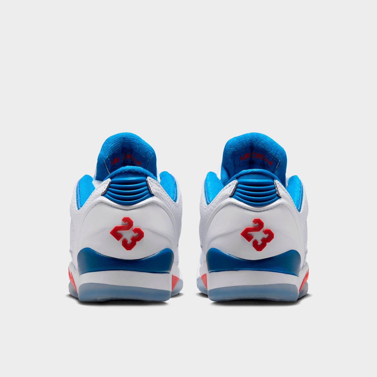 Big Kids' Jordan Sixty Plus Low Casual Shoes - White/True Blue/Varsity Red - view 4
