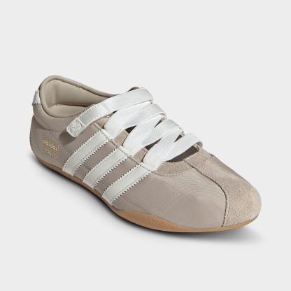 Women's adidas Originals Tokyo MJ Casual Shoes - Part 2 - Khaki Three/Off White/Gum - Both shoes facing left