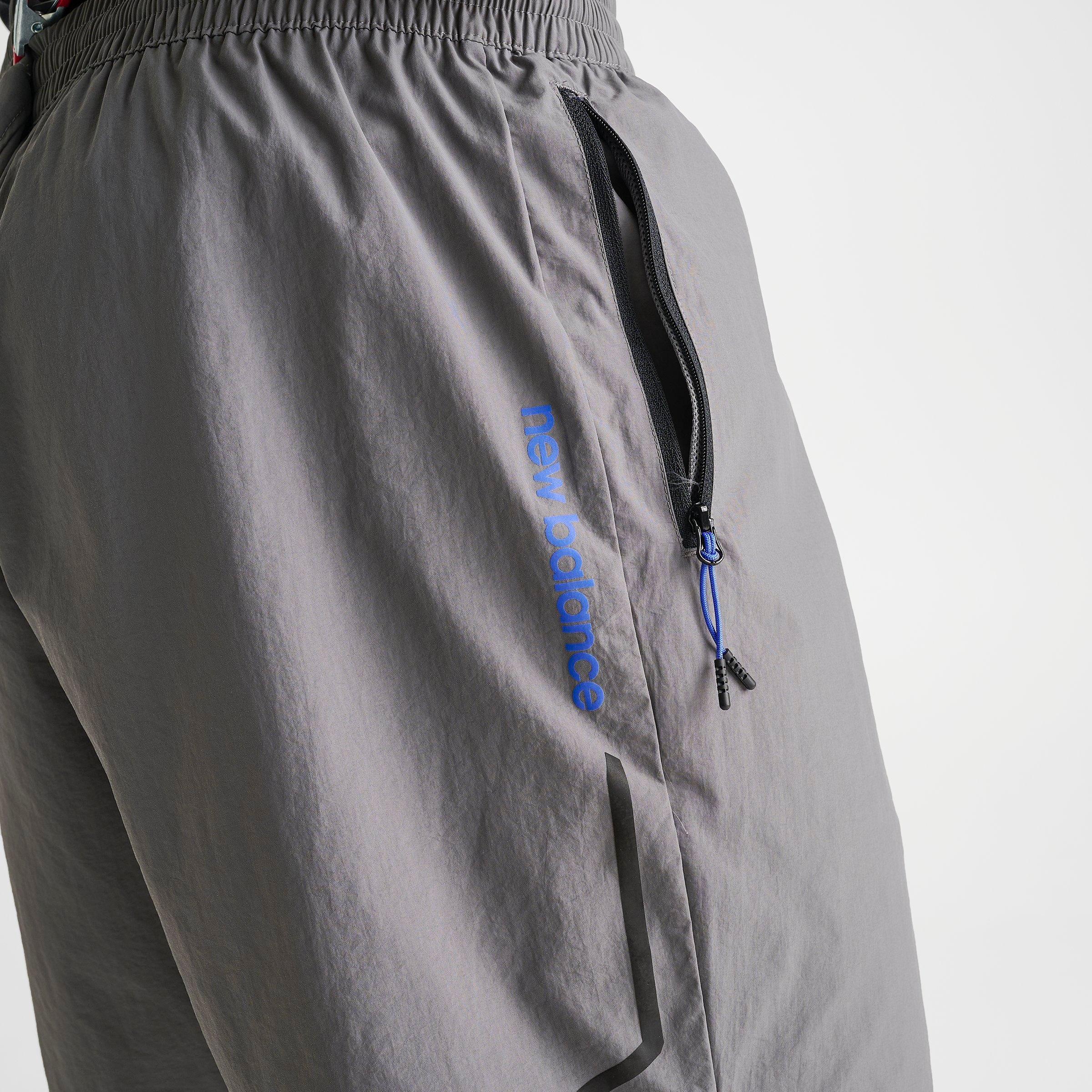 Men's New Balance Vision Woven Shorts - Grey/Black/Blue - view 6