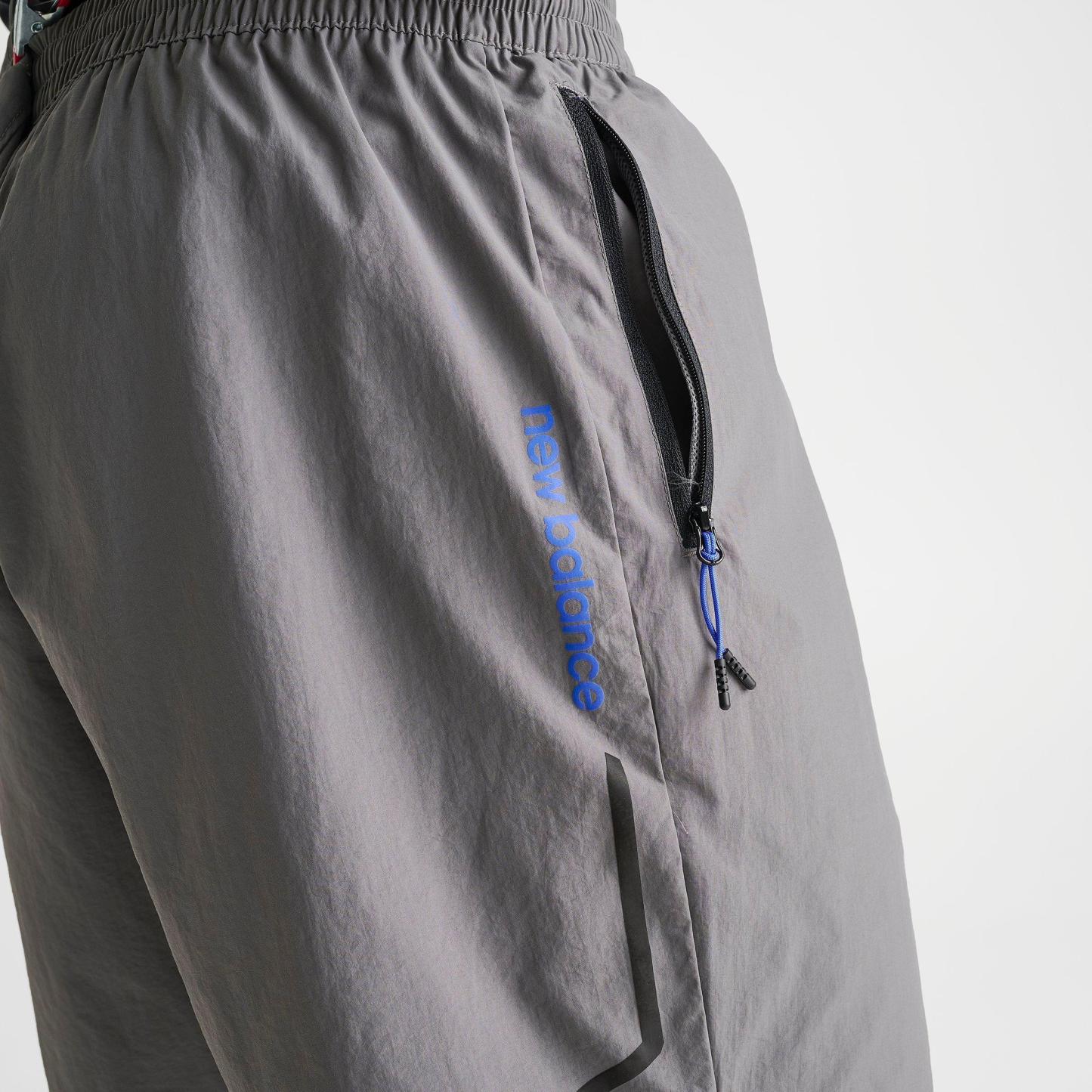 Men's New Balance Vision Woven Shorts - Grey/Black/Blue - view 6