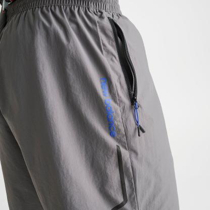 Men's New Balance Vision Woven Shorts - Grey/Black/Blue - view 6
