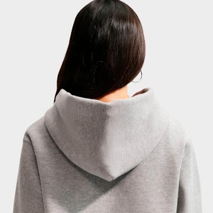 Women's Nithtke Studio Fleece Medium-Weight Pullover Hoodie - Dark Grey Heather/Sail