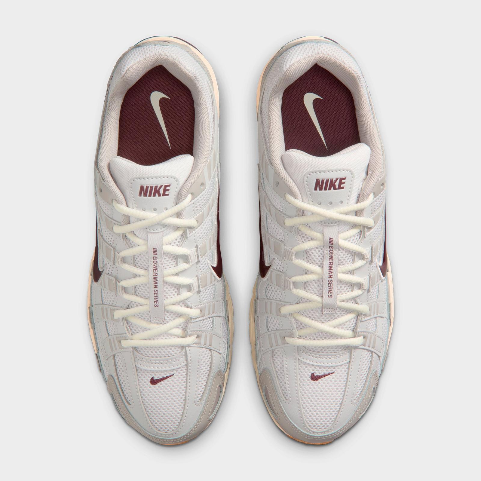 Men's Nike P-6000 Casual Shoes - College Grey/Vast Grey/Coconut Milk/Burgundy Crush