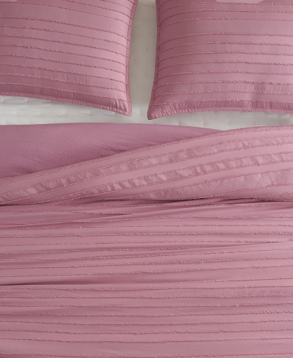 UGG® Devon Textured 2-Pc. Comforter Set, Twin/Twin XL - Dusty Orchid