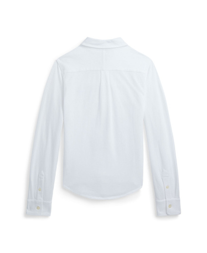 Polo Ralph Lauren Big Boys Featherweight Cotton Mesh Shirt - White